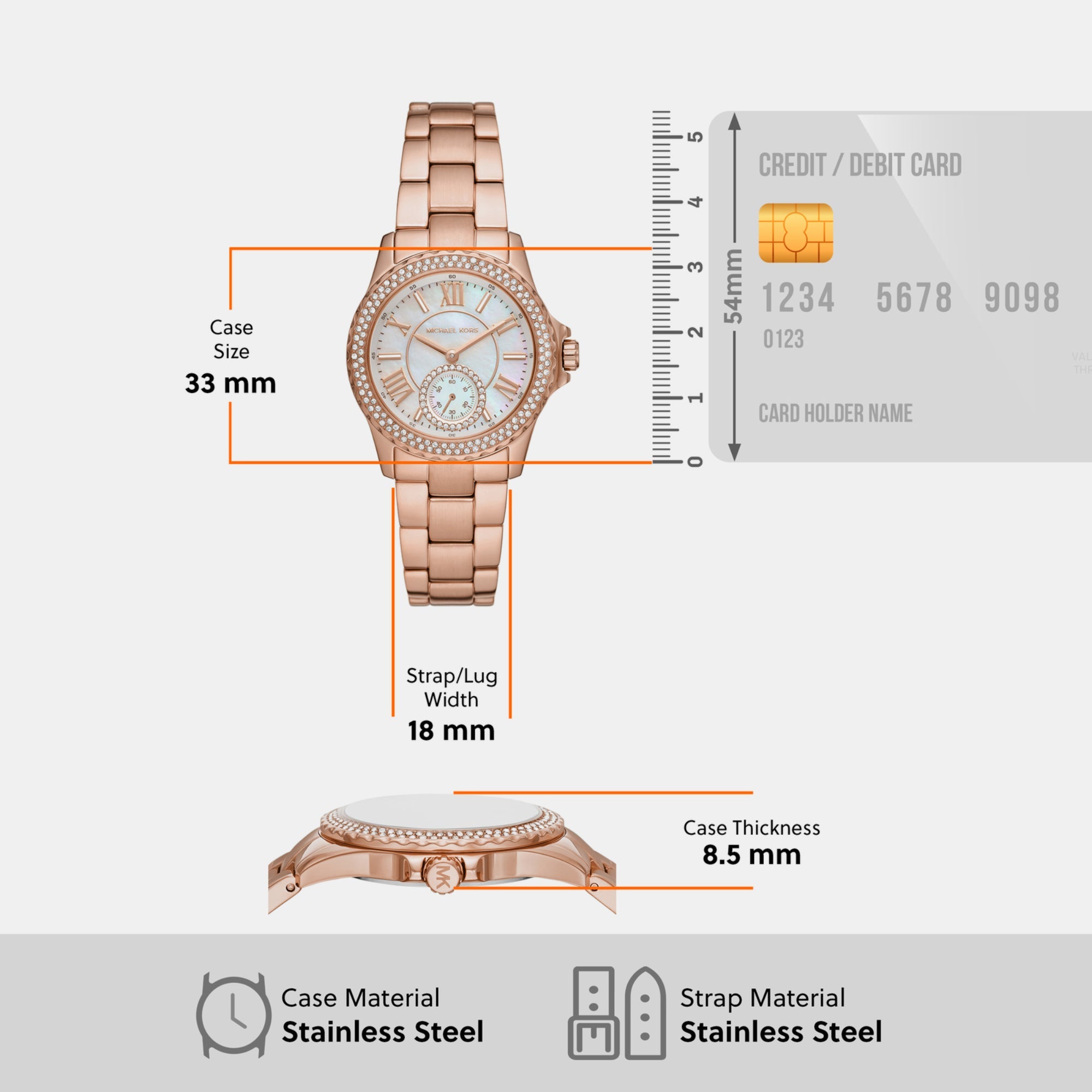 Michael Kors Everest Women Quartz White Dial Analog Stainless Steel Watch MK7364 - view 4