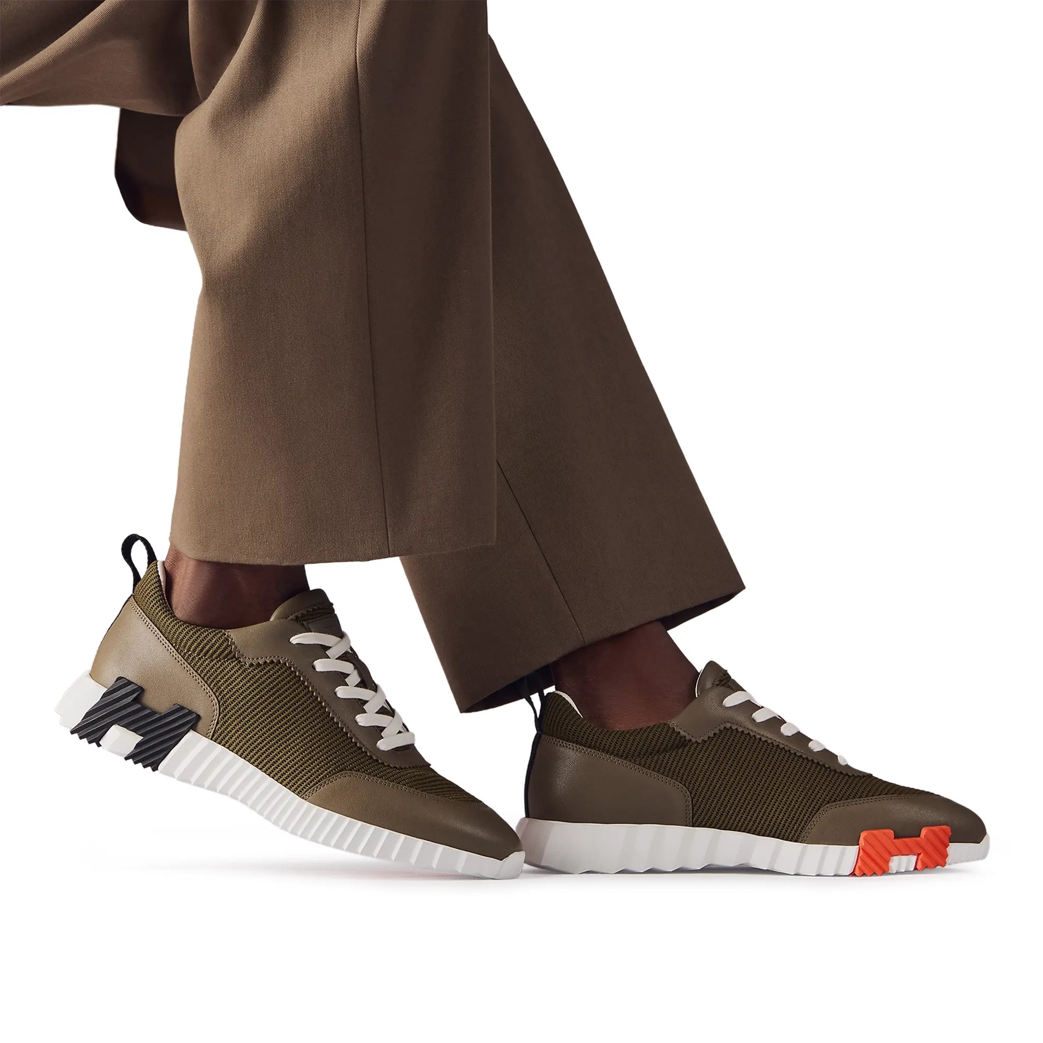 Hermès Paris Bouncing Sneaker Tundra Green - view 6