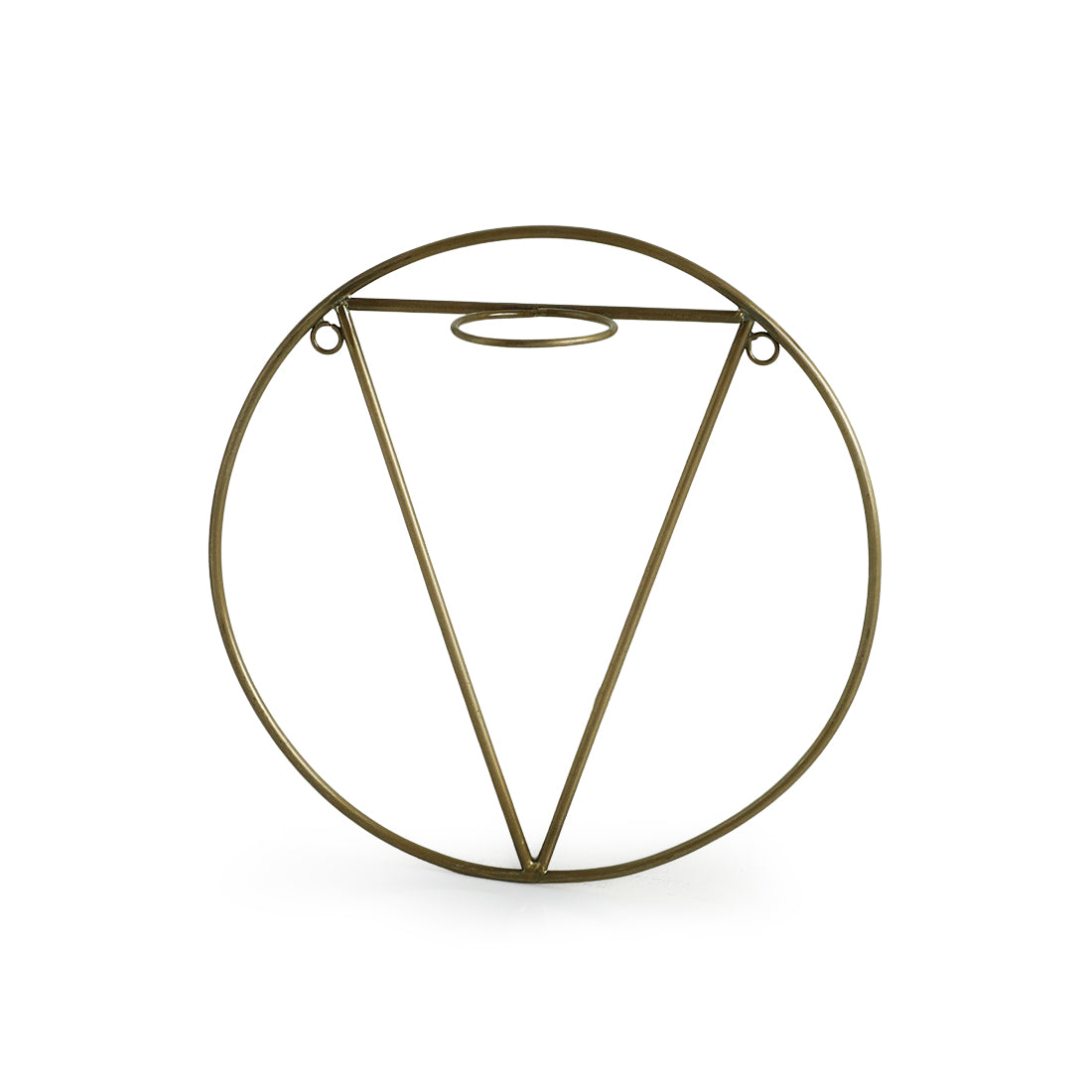 EXCLUSIVELANE 'Modern Glass Garden' Test Tube Wall Planter/Vase (9 Inch, Golden) - view 4