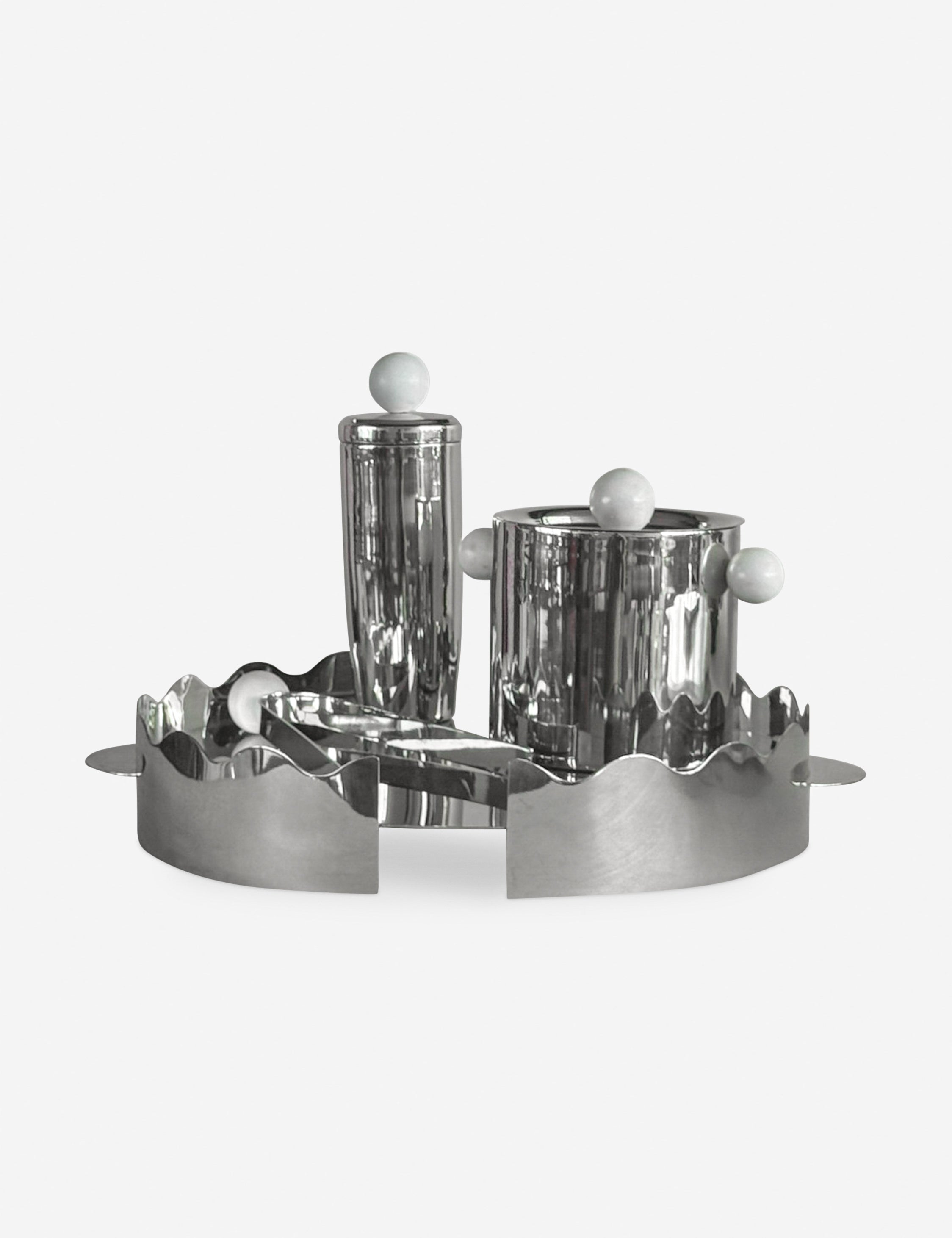 Lulu and Georgia Amelia Tray by Meso – Silver - view 2