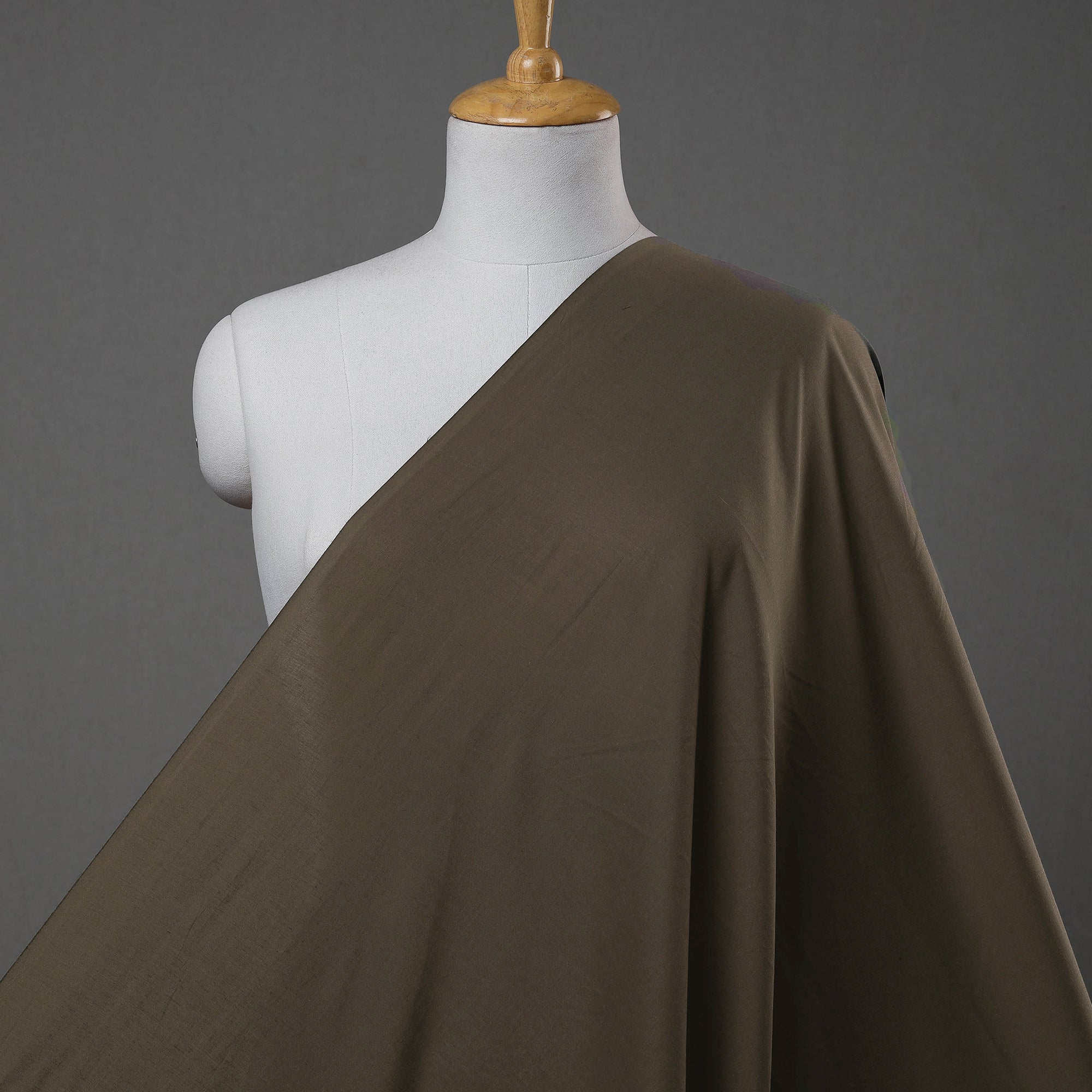 ITOKRI CRAFTS INITIATIVE Brown - Prewashed Plain Cotton Fabric 42