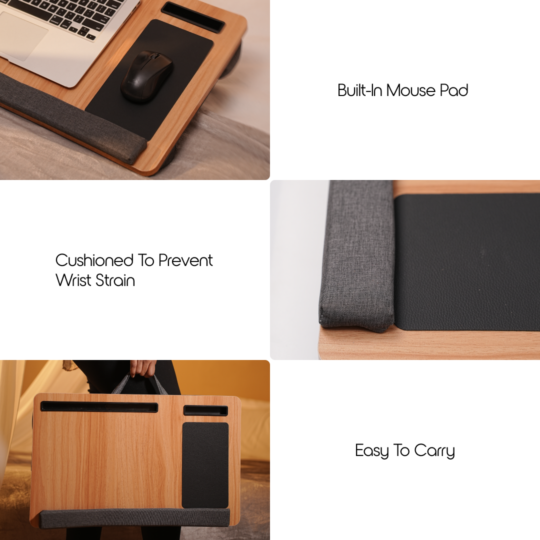 Porffitto Portable Laptop Desk With Cushion - view 6