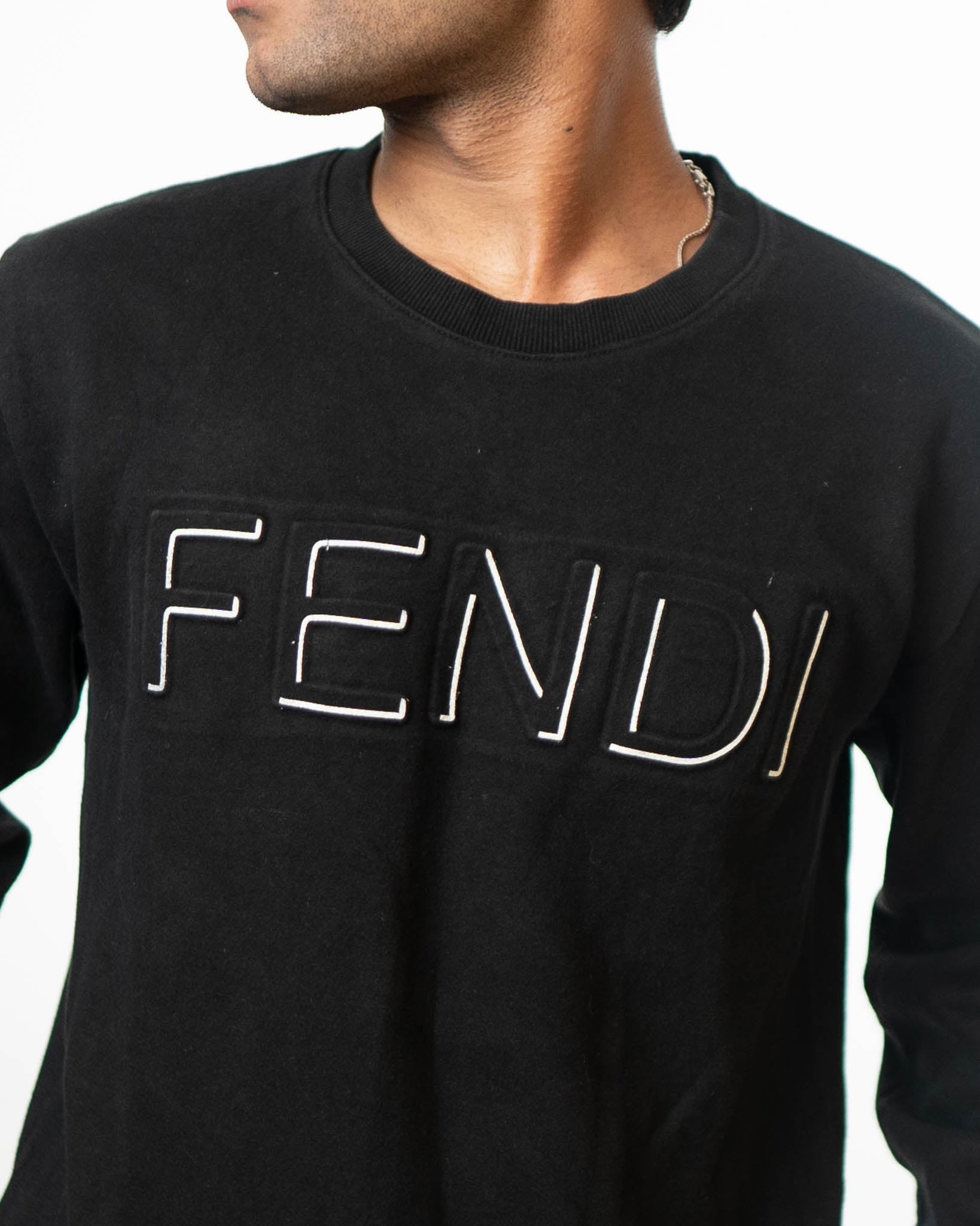 Fendi Logo Black Sweatshirt - view 2