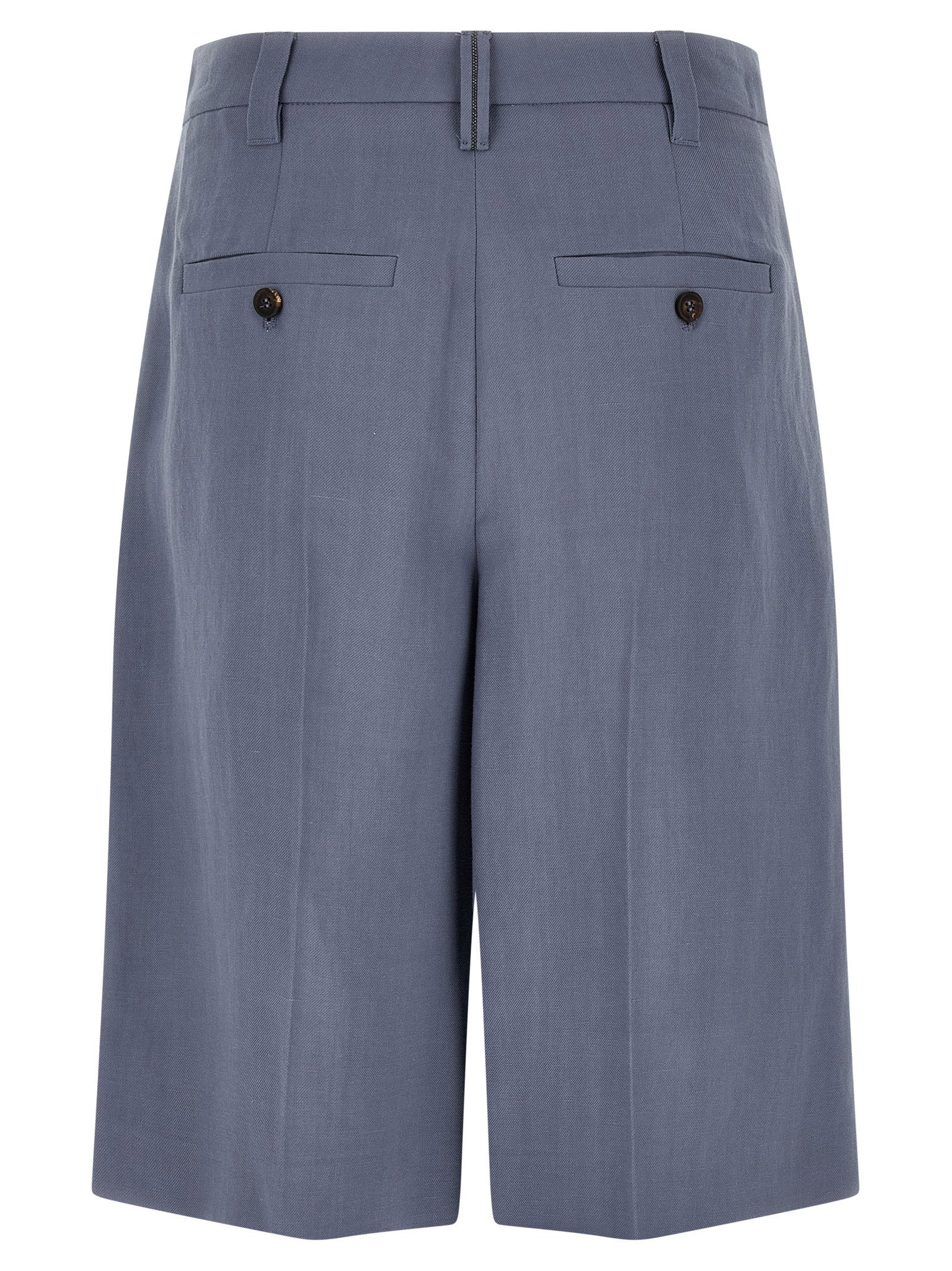 Brunello Cucinelli Sartorial Bermuda Shorts – 72% viscose, 28% linen - view 2