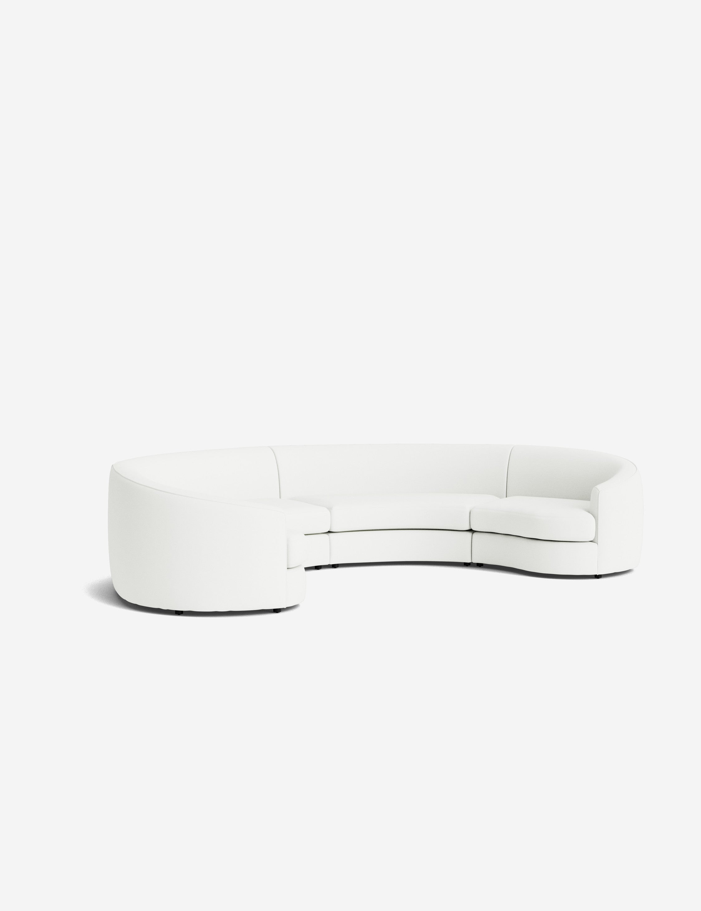 Lulu and Georgia Imada Modular Curved Sectional Sofa - view 164