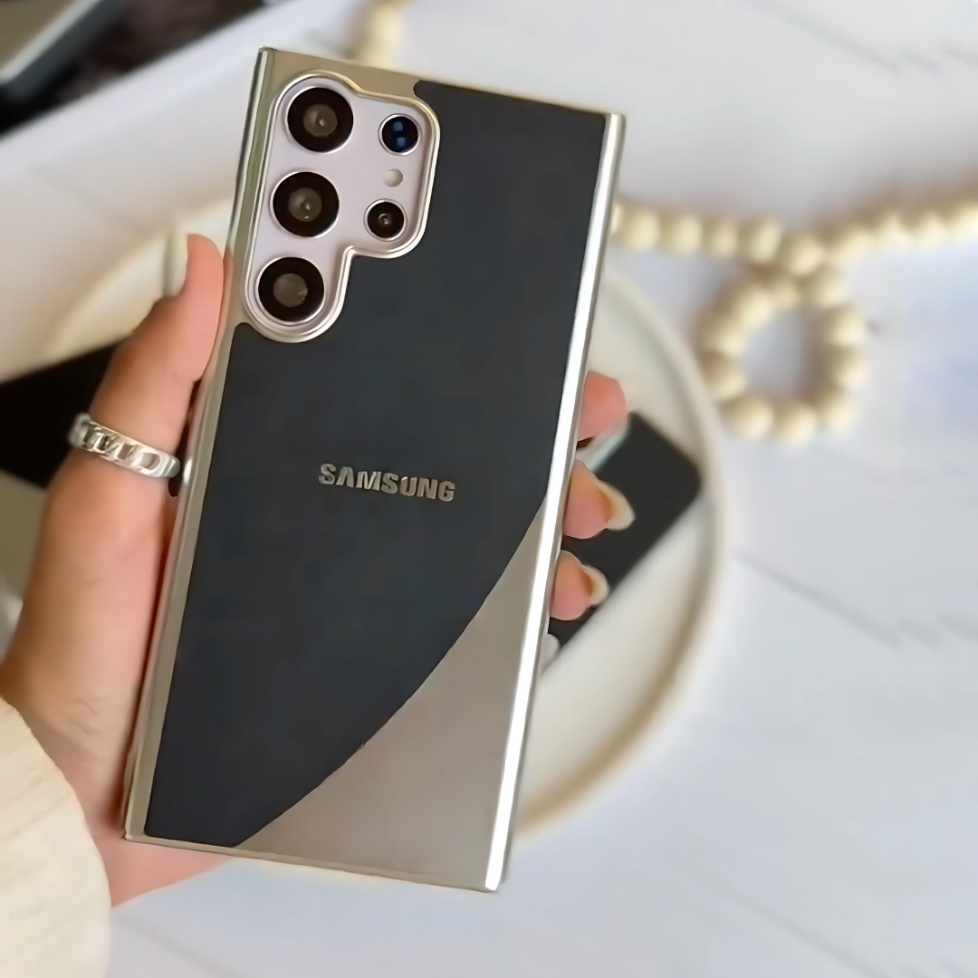 Million Cases Elegant Luxe Leather Electroplated Case - Samsung