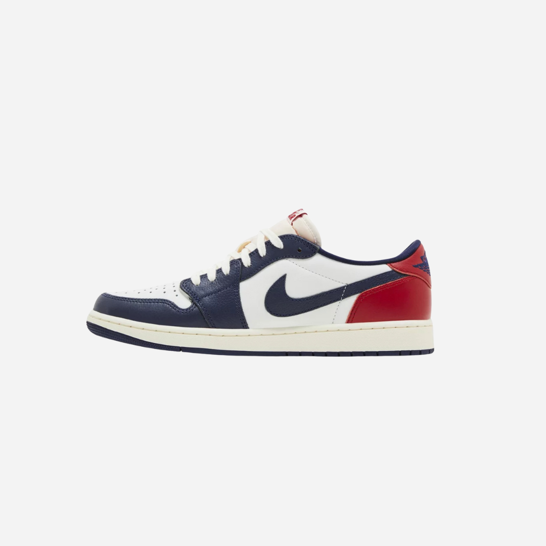 Nike Air Jordan 1 Low OG Gym Red & Midnight Navy Howard University - view 2