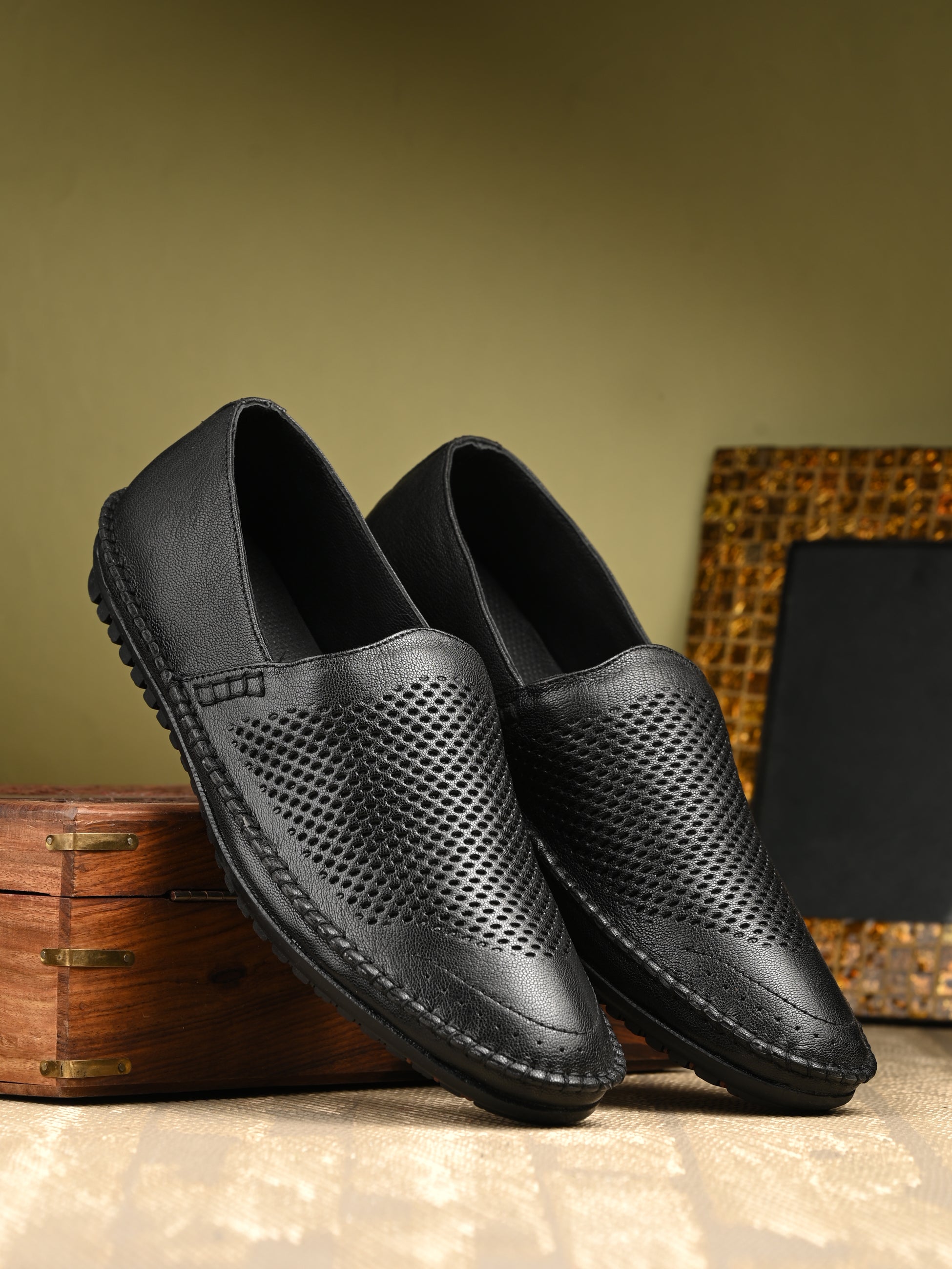egoss-shoes Egoss Leather Casual Slip On Shoes For Men - view 2