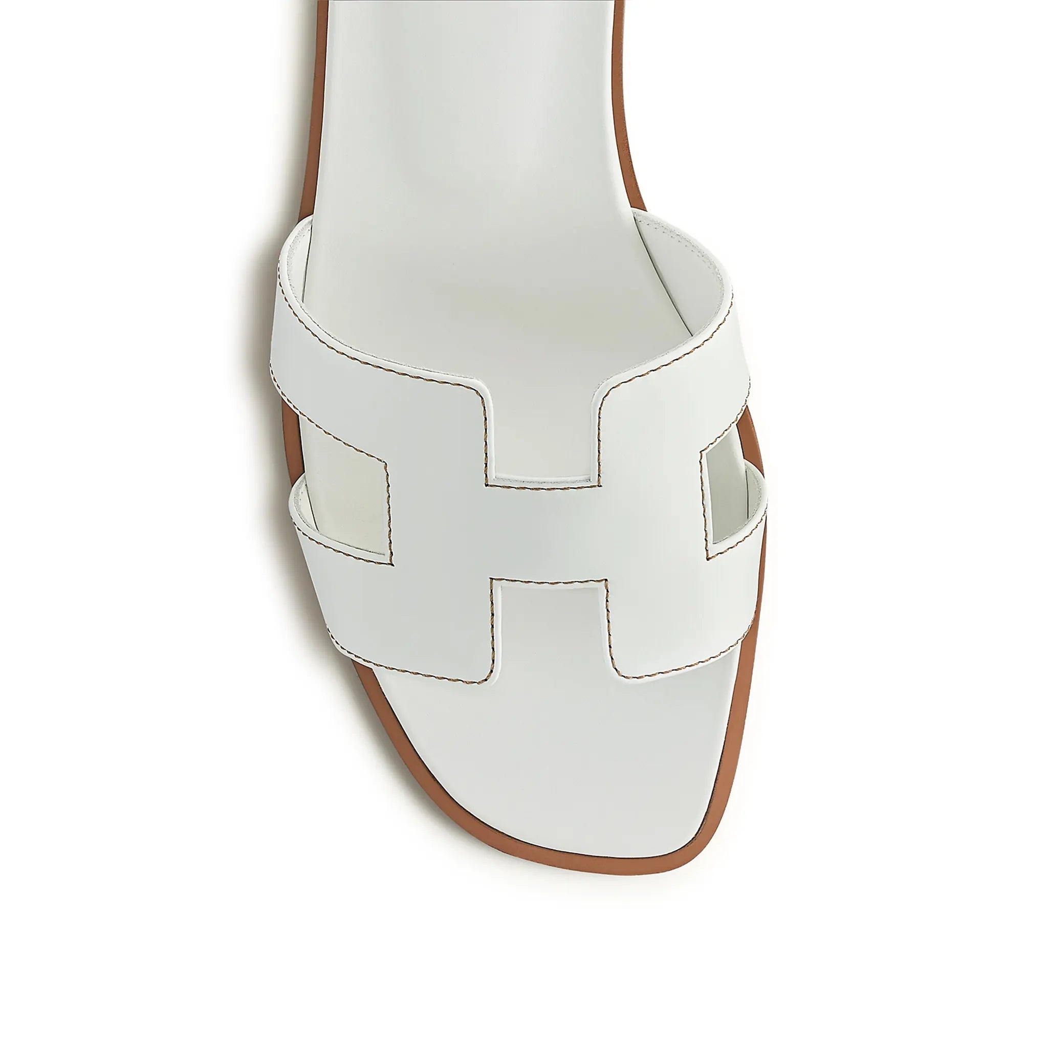 Hermès Paris Oran White Sandal - view 3