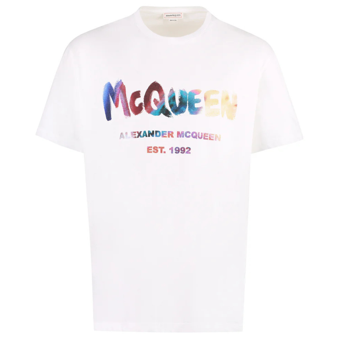 Alexander McQueen Apparels ALEXANDER MCQUEEN LOGO COTTON Tee