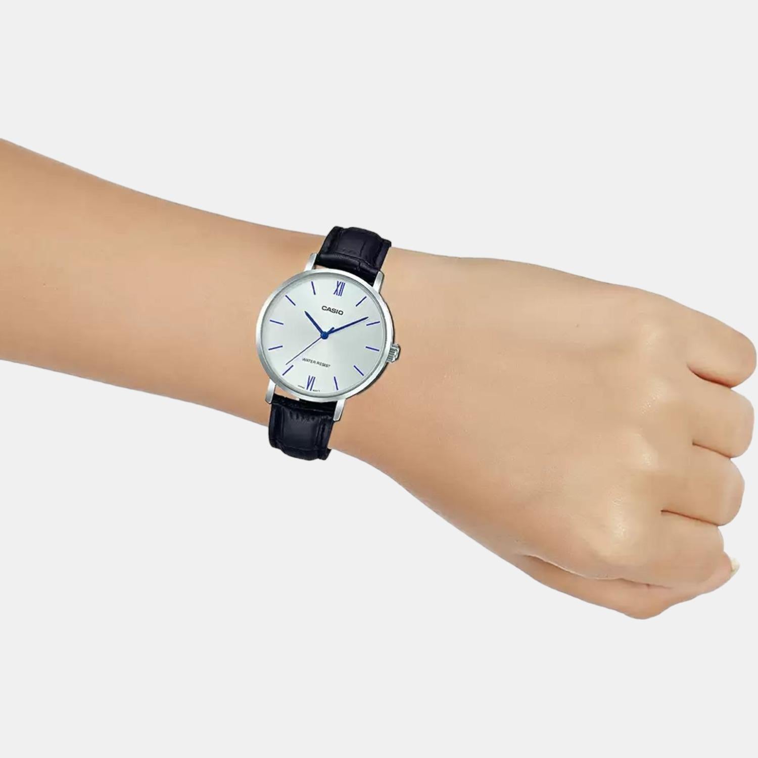 Casio Enticer Women Quartz White Dial Analog Leather Watch A1627 - view 7