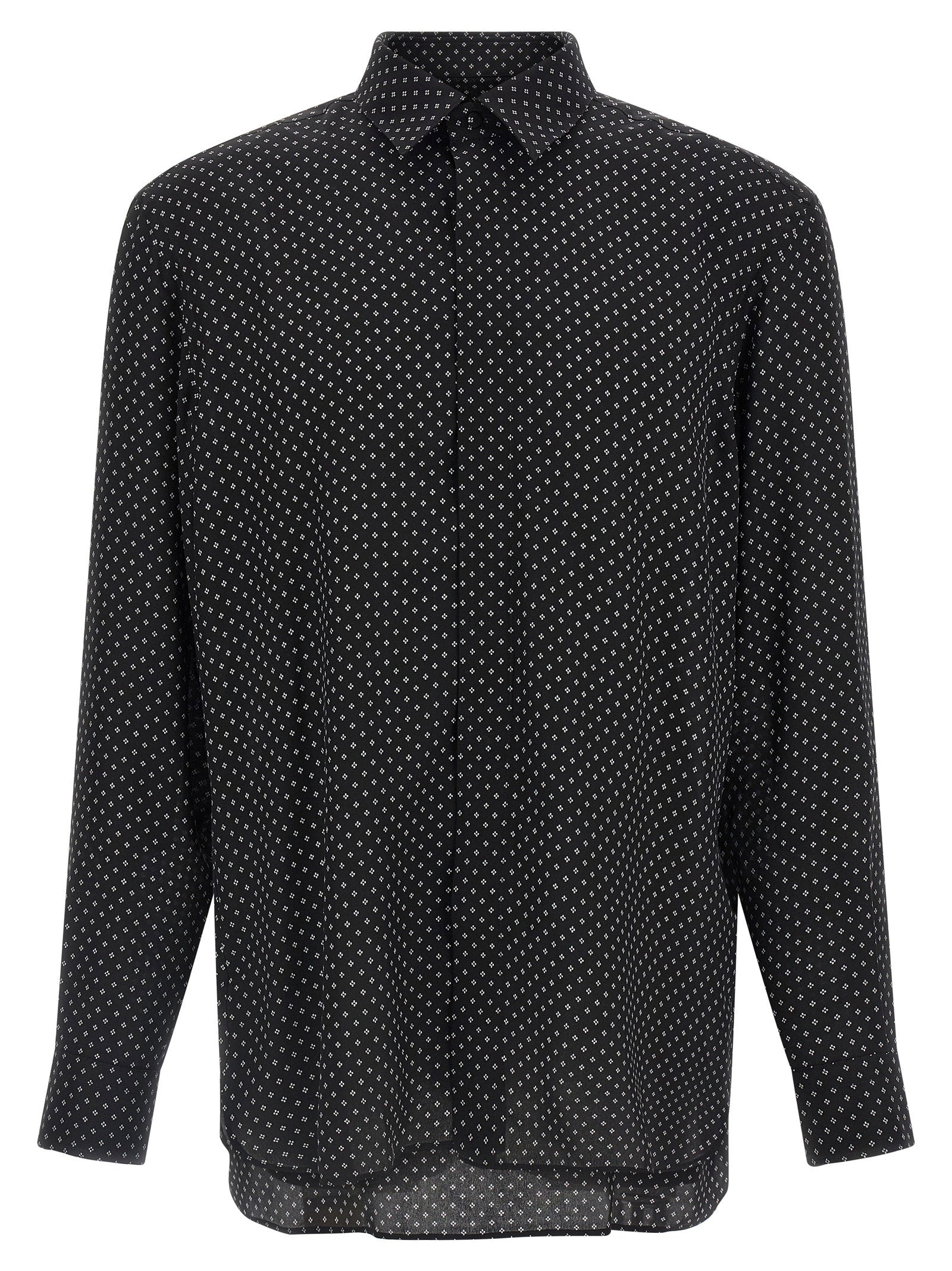 Tom Ford Micro-print Shirt – 100% silk