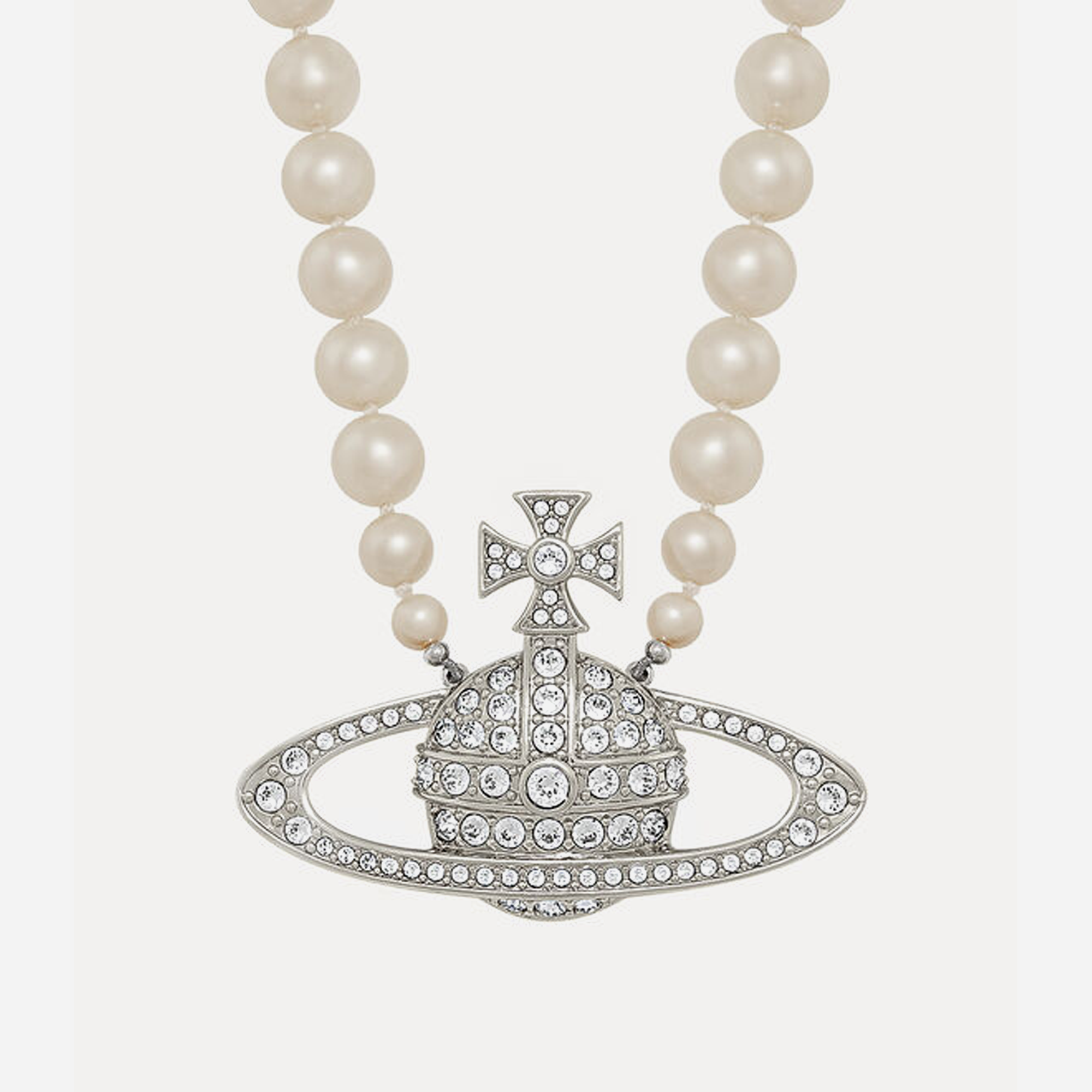 Man bas relief – Vivienne Westwood Man. Bas Relief Pearl Necklace Cream-Pearl