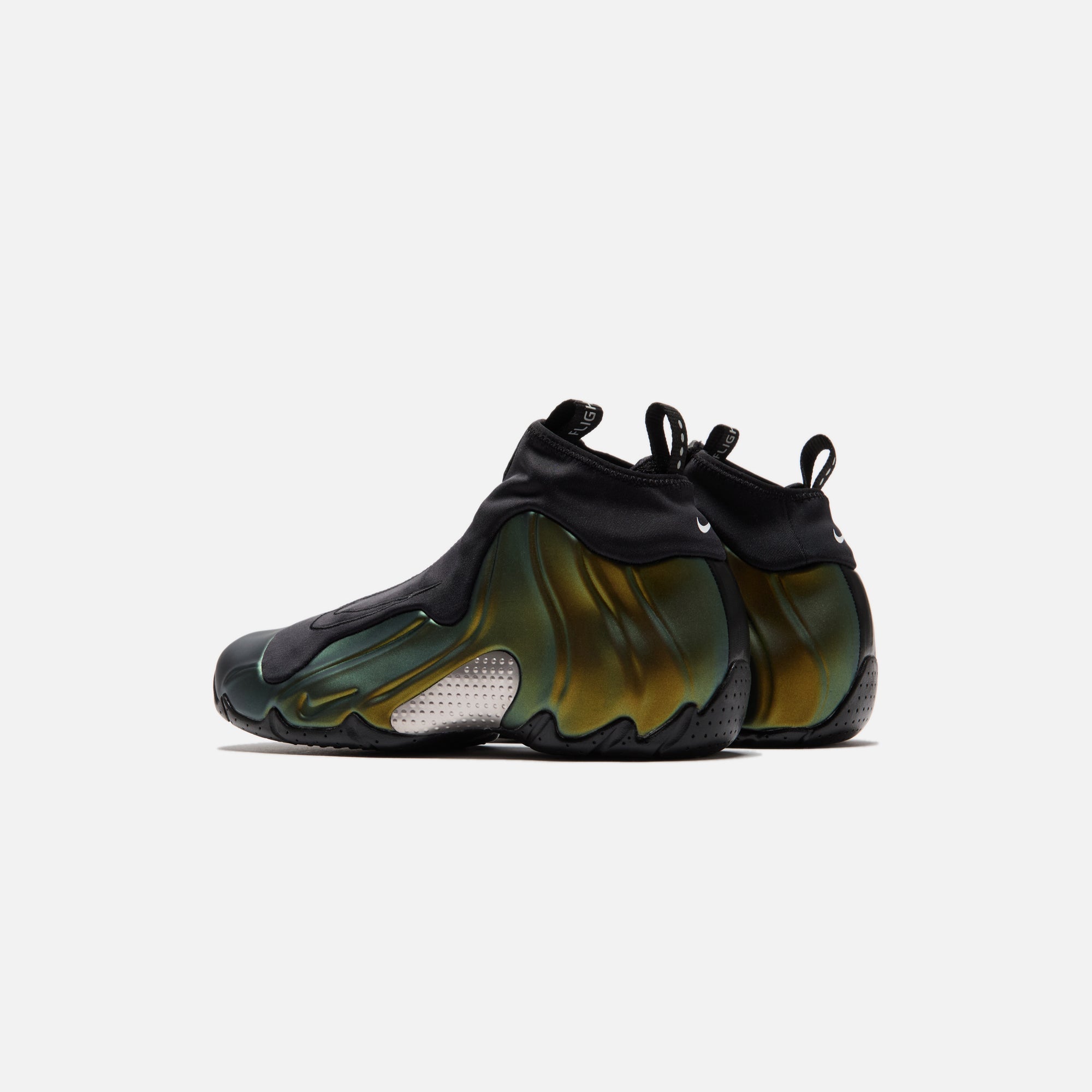 Nike Air Flightposite - Metallic Gold / Black / Metallic Silver / White / Black - view 4