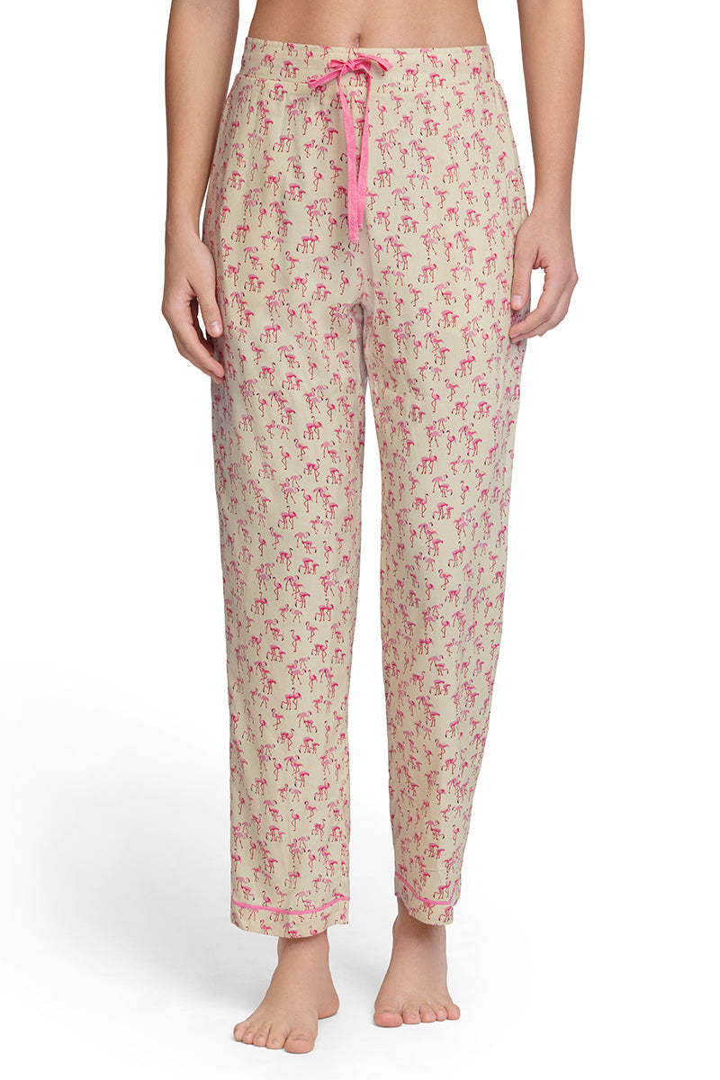 Amante Full Length Pyjama Bottom - Flamingo Pr