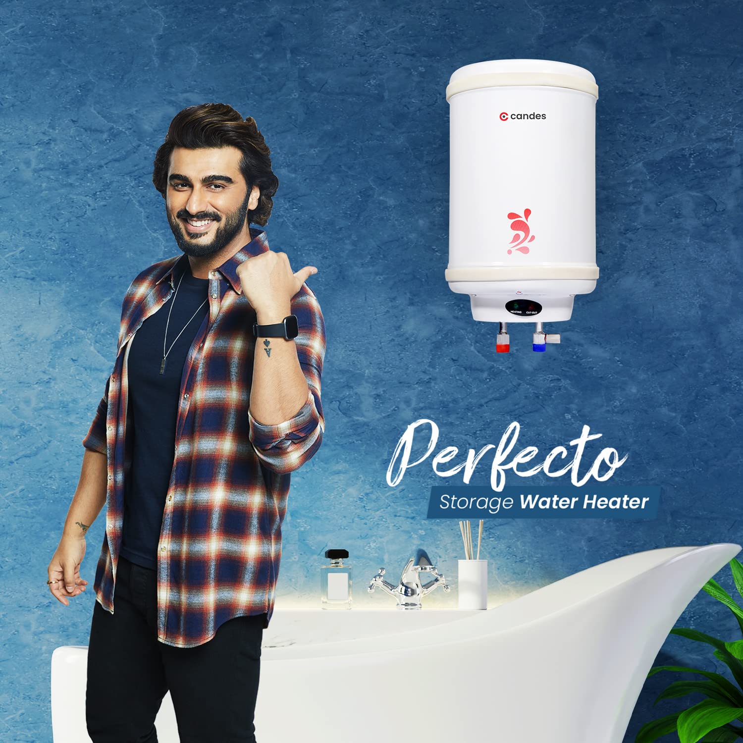 Candes Geyser 6 Litre | 1 Year Warranty | Water Heater for Home, Water Geyser, Water Heater, Electric Geyser, 5 Star Rated Automatic Instant Storage W - view 2