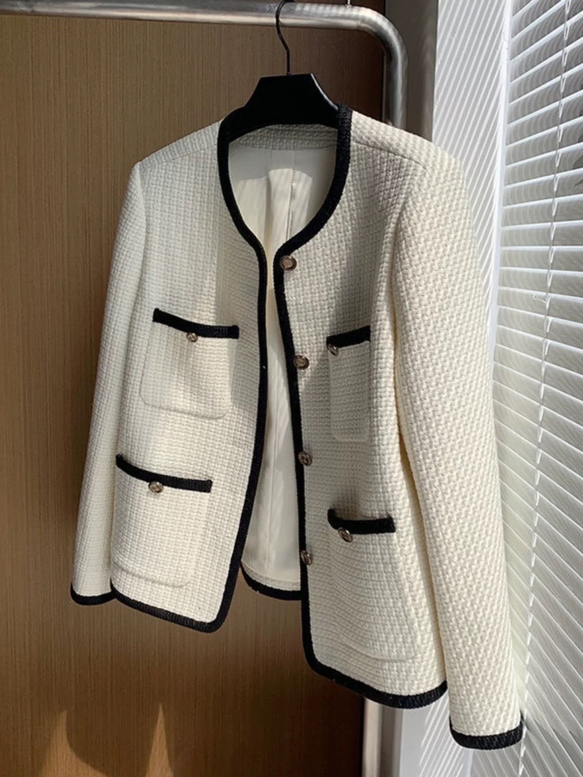 Alamode By Akanksha Riyo Statement Woolen Tweed Cardigan