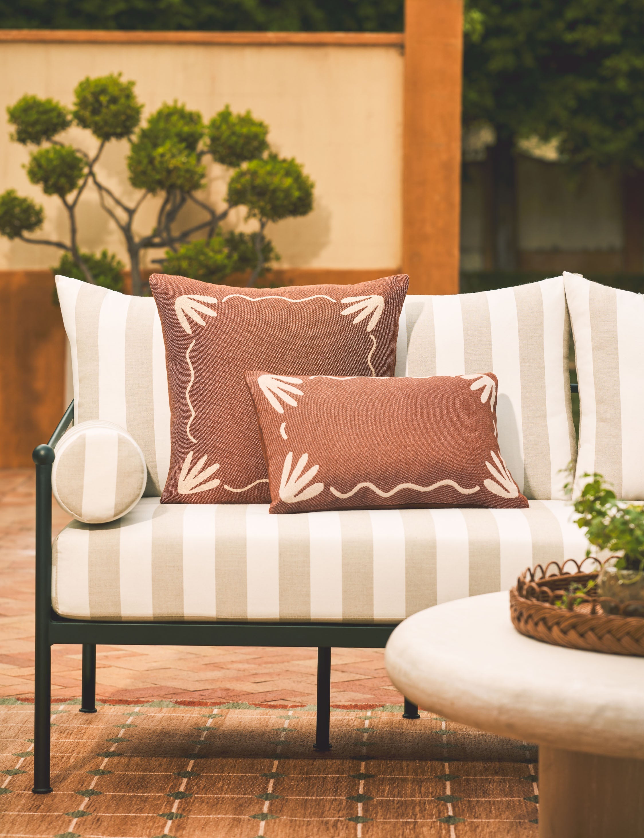 Indoor outdoor pillow – Lulu and Georgia Lovett Indoor / Outdoor Pillow by Sarah Sherman Samuel