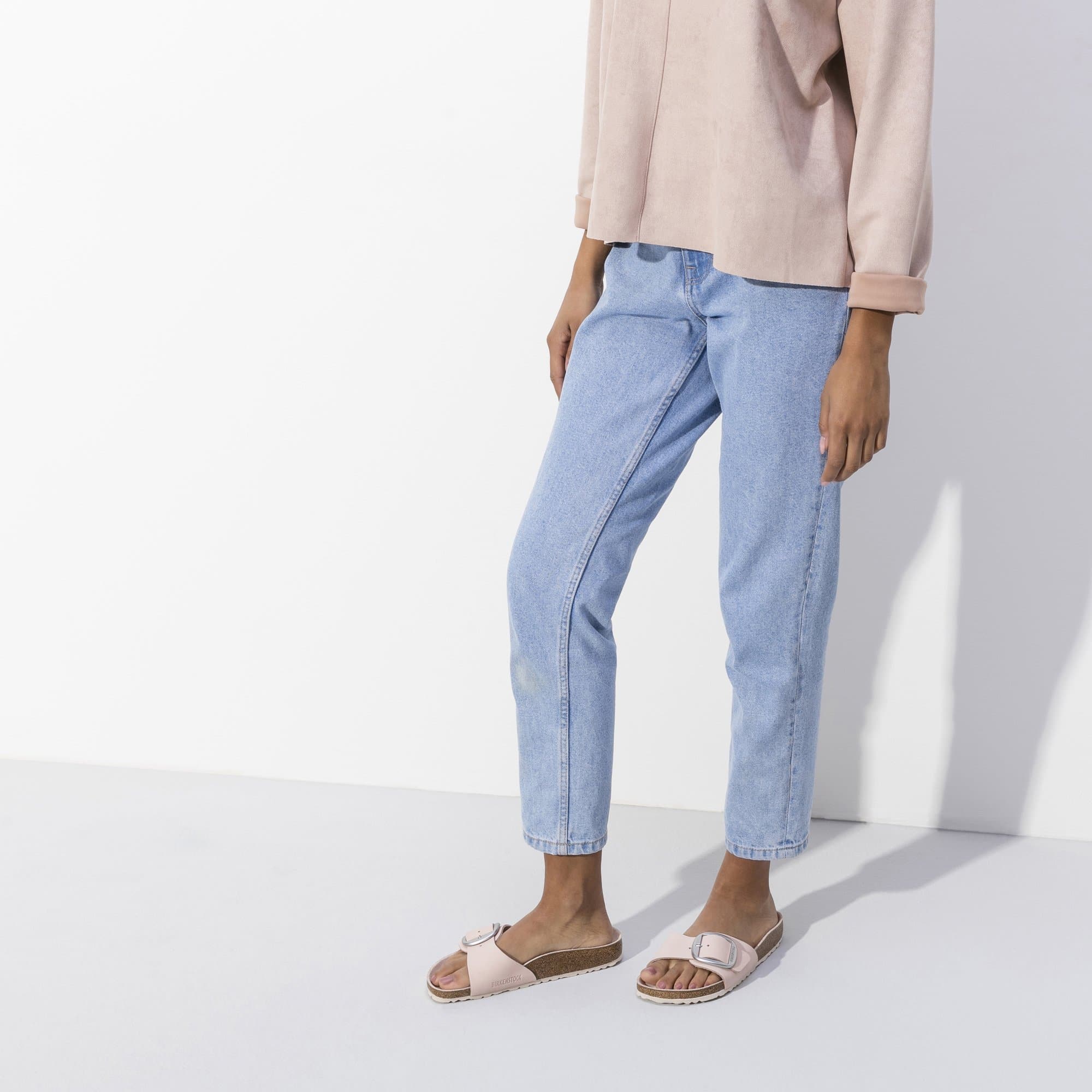 Birkenstock Madrid Big Buckle Nubuck Leather – Pink Pink/Light Rose - view 7
