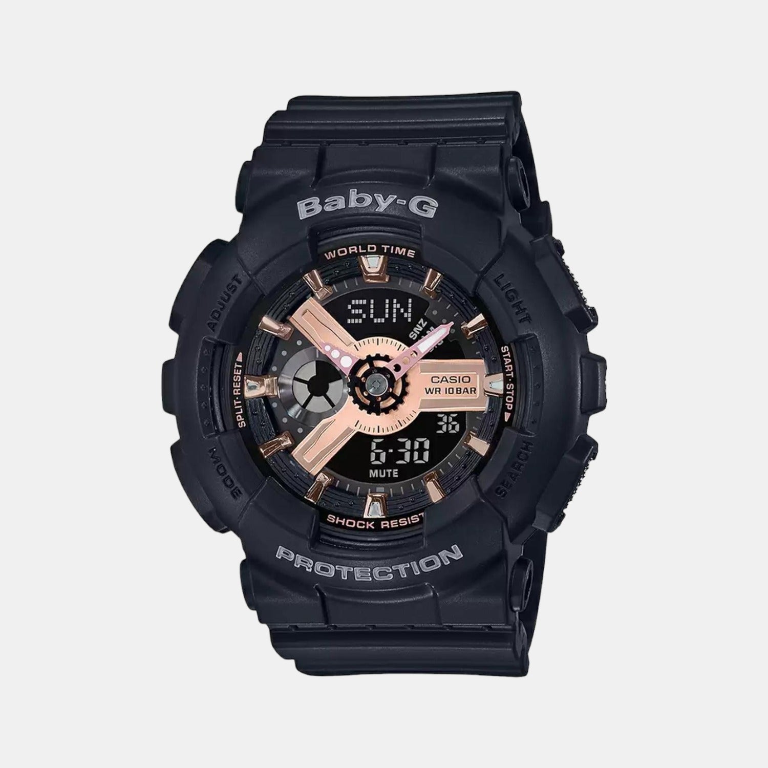 Casio Baby-G Women Quartz Black Dial Analog-Digital Resin Watch BX157