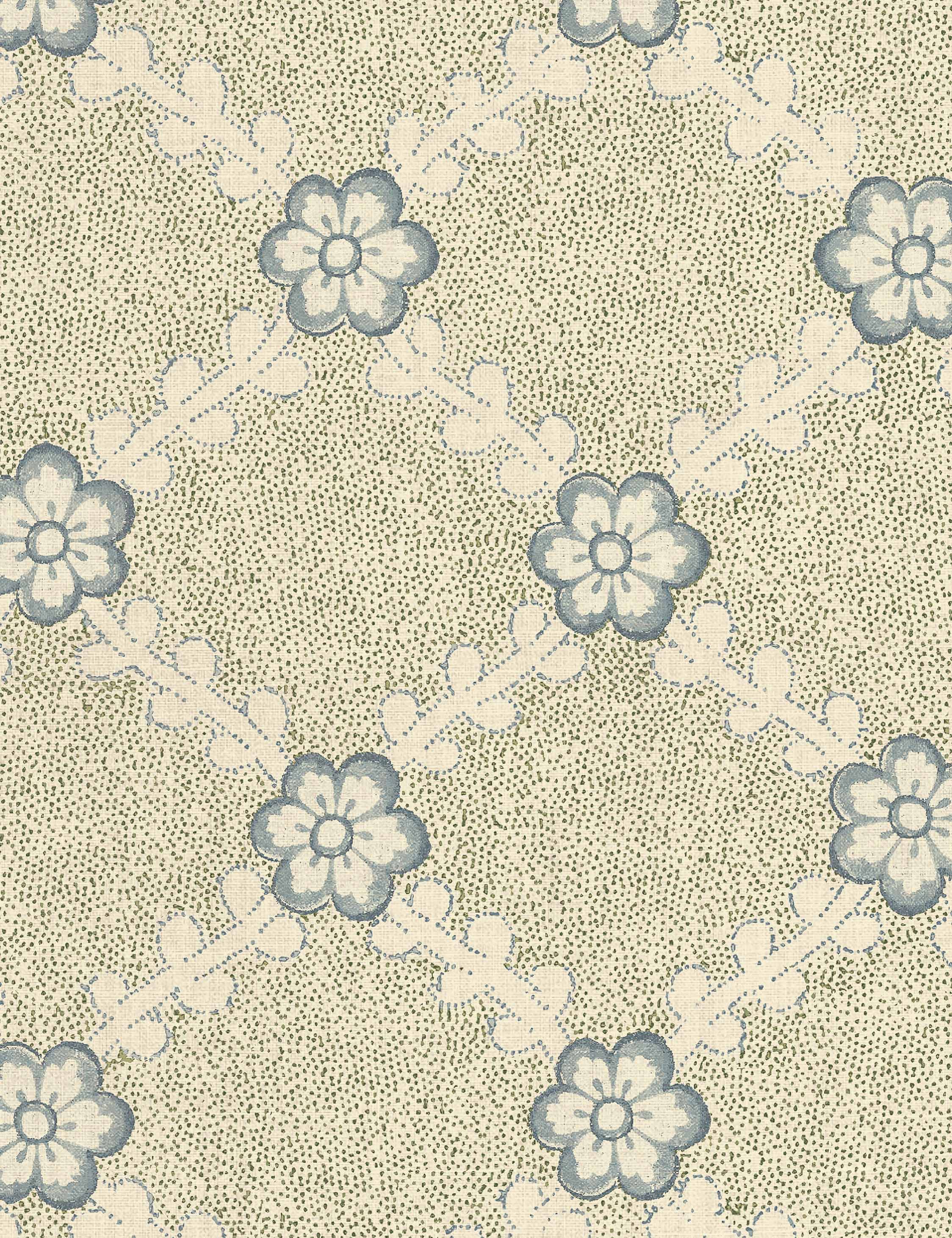Lulu and Georgia Lucia Tea Stained Linen Fabric by Nathan Turner