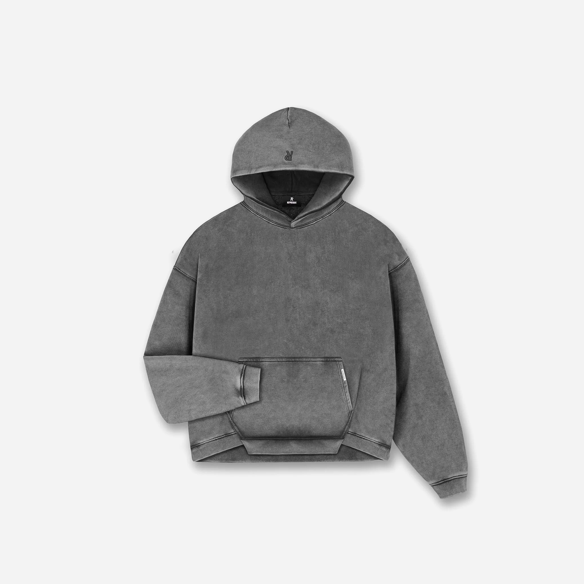 REPRESENT SS25 Initial Boxy Hoodie Vintage Grey