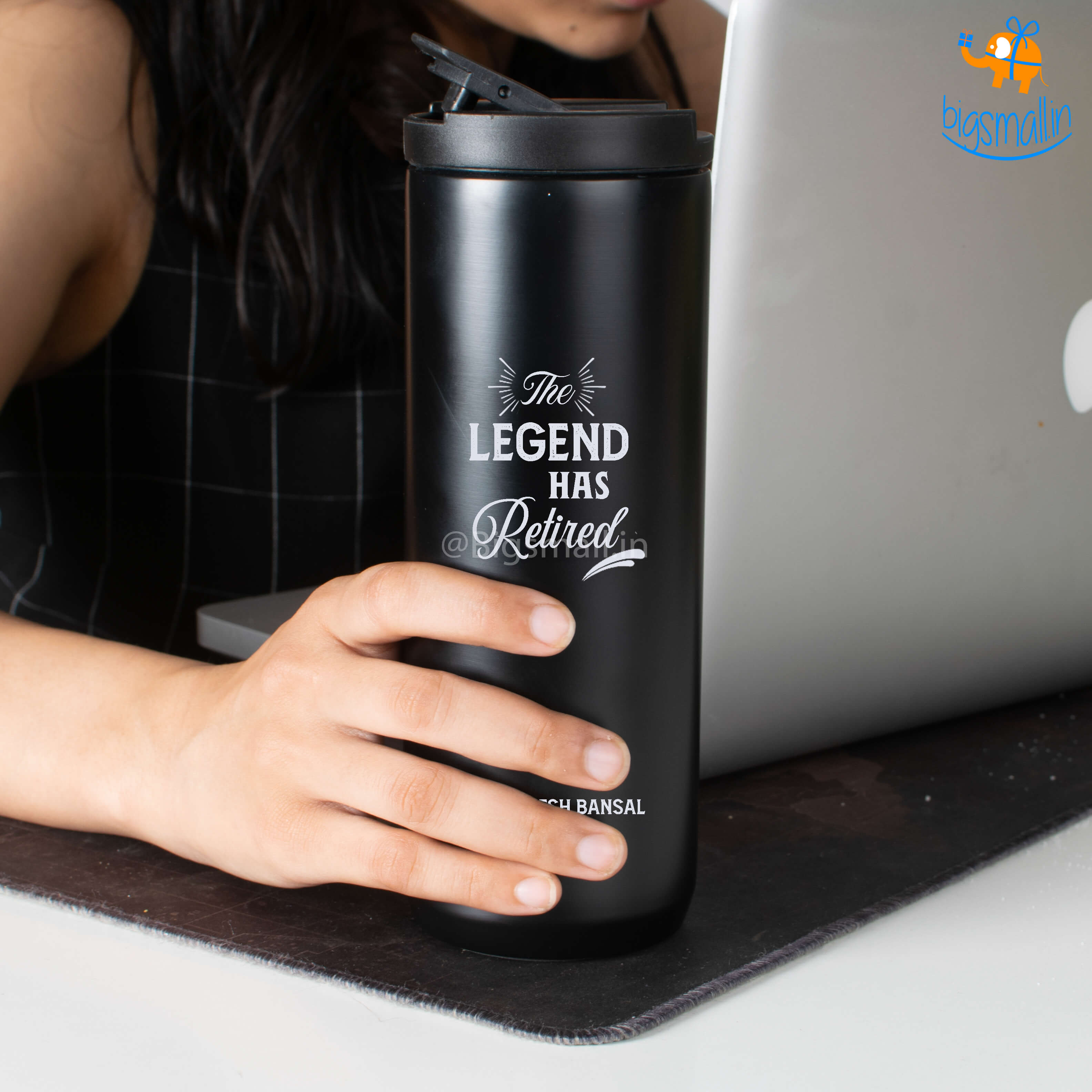 Asha Gifts Personalized Retirement Gift Flask - COD Not Available - view 3