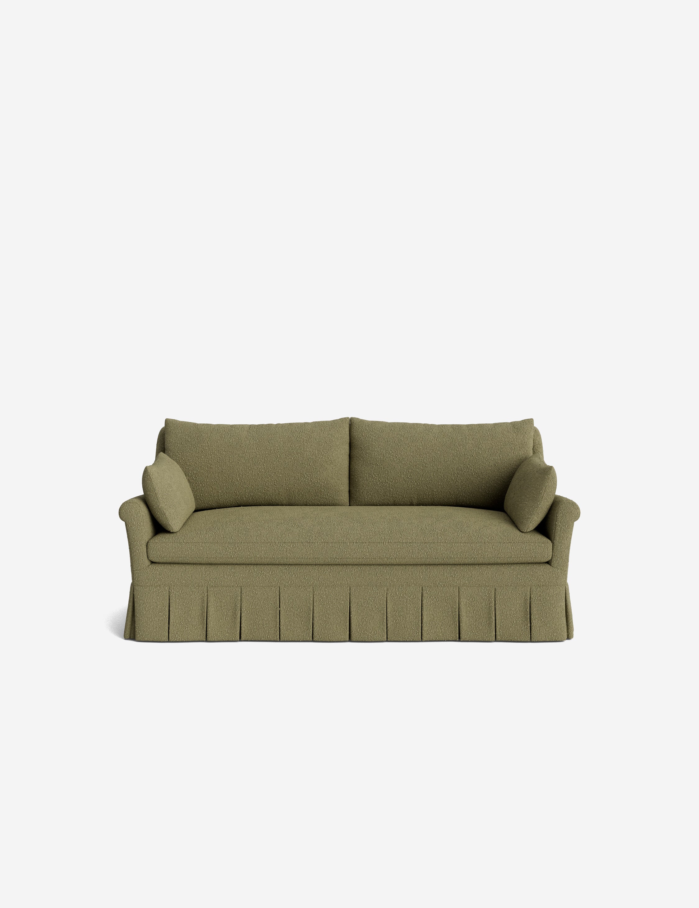 Lulu and Georgia Portola Rolled Arm Pleated Sofa - view 180