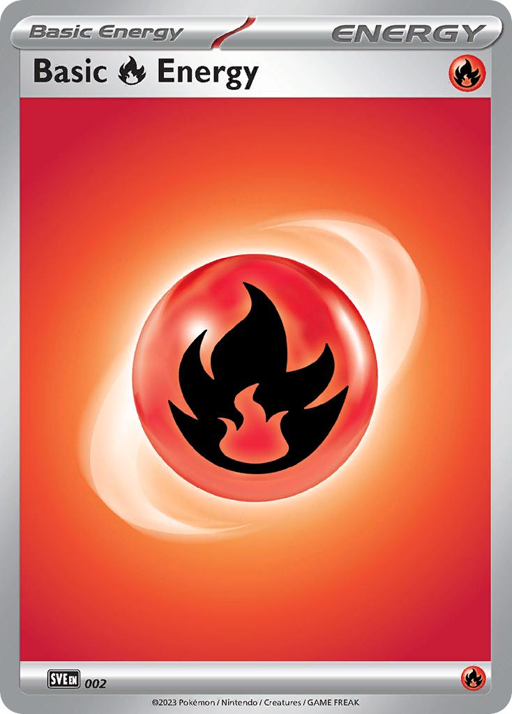 Pokémon Basic Fire Energy - 002 - Common [sve-002] [Non-Holo]