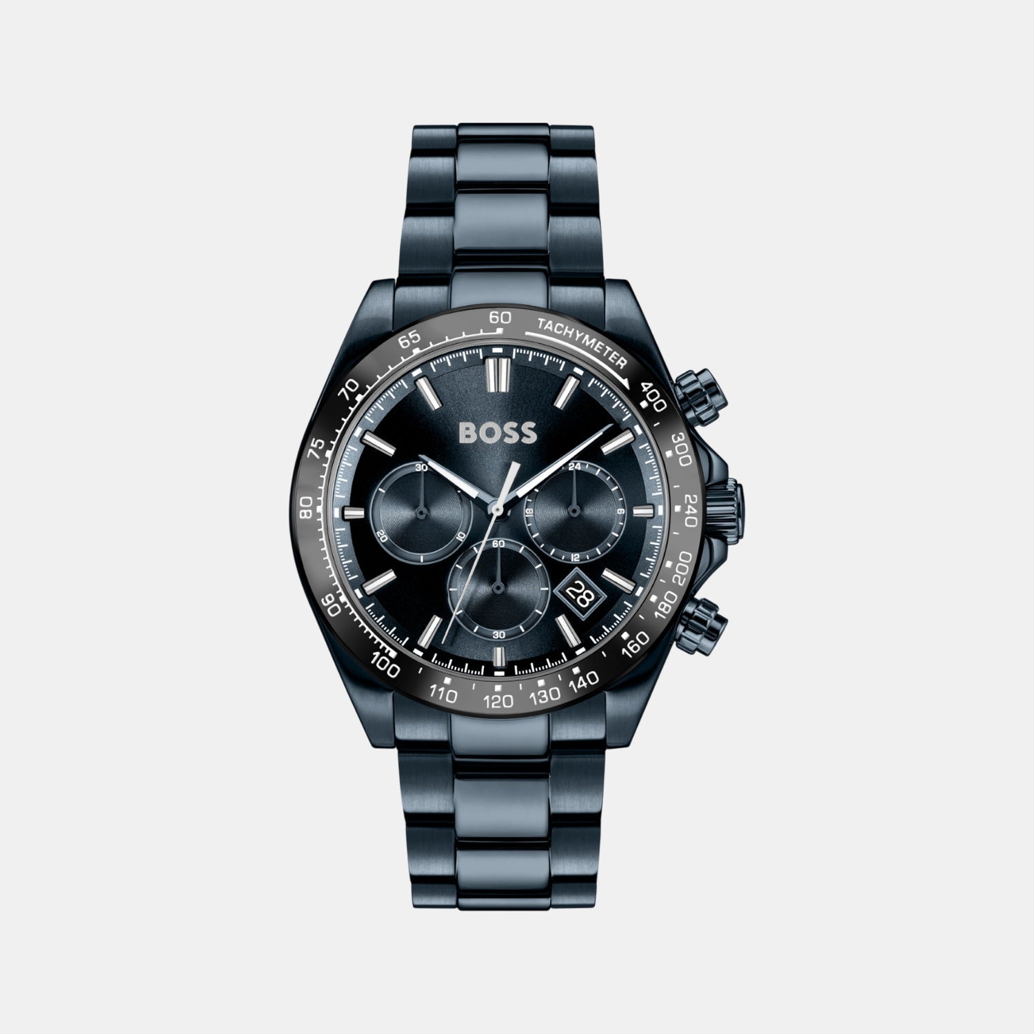 Boss Hero 2.0 Men Quartz Blue Dial Chronograph Stainless Steel Watch 1514270