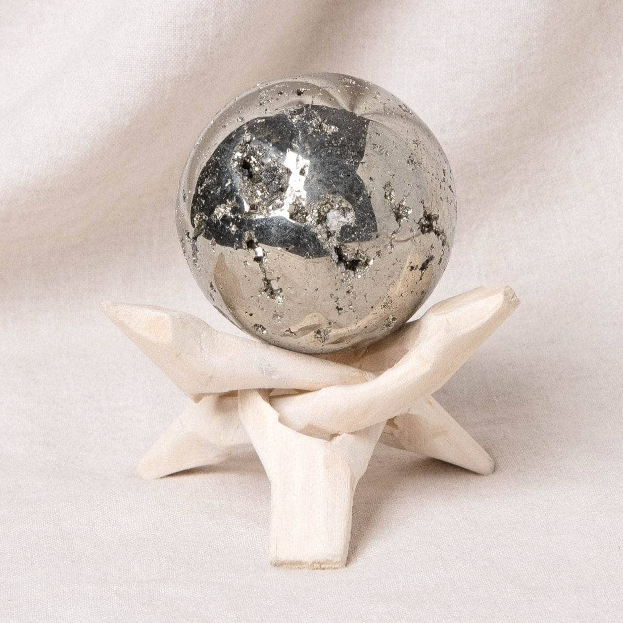 Tiny Rituals Natural Pyrite Sphere - AAA Premium Quality