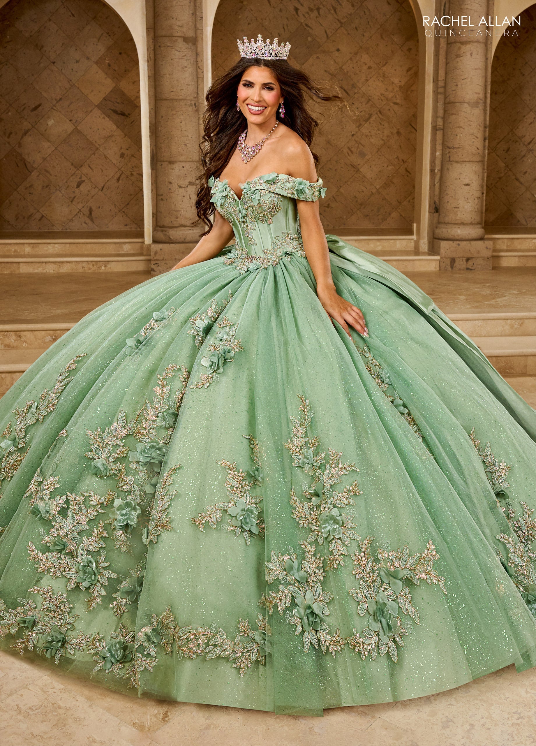 Mary's Bridal Off Shoulder Quinceanera Dress by Rachel Allan RQ2210 - view 7