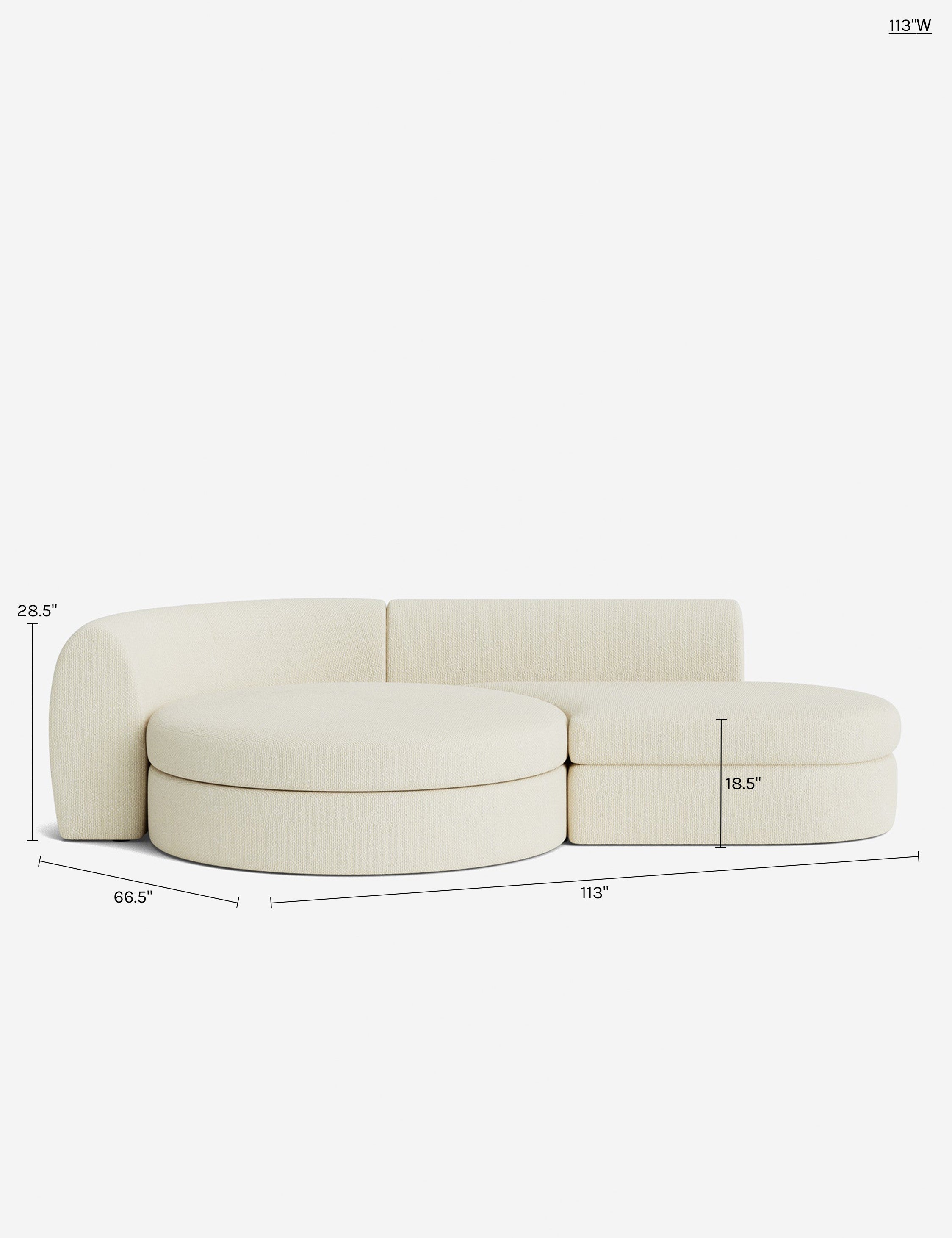 Lulu and Georgia Buckley Modular Chaise Sectional Sofa - view 235