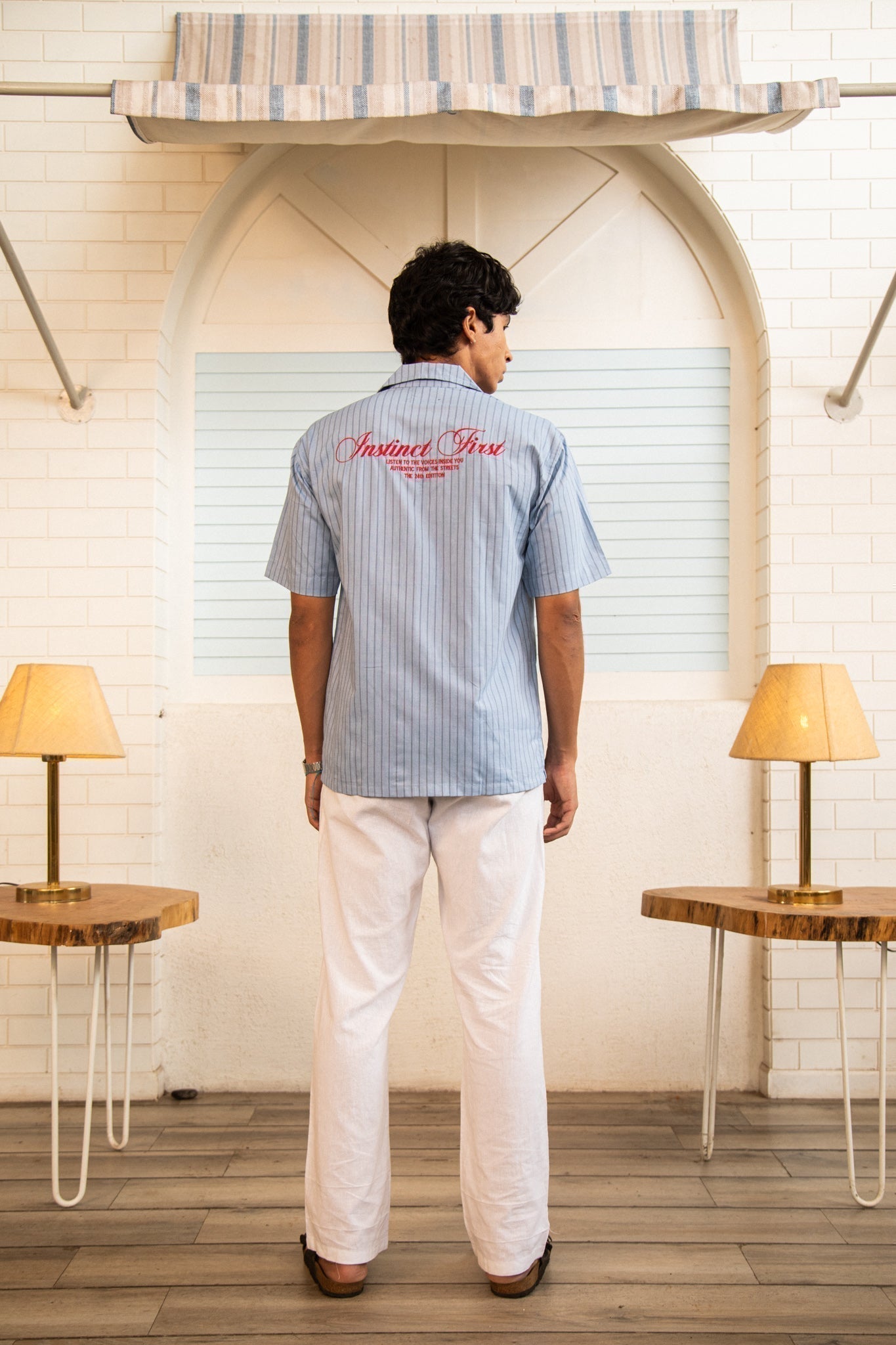 Instinct First Summer Stripe Shirt - Powder Blue - view 3