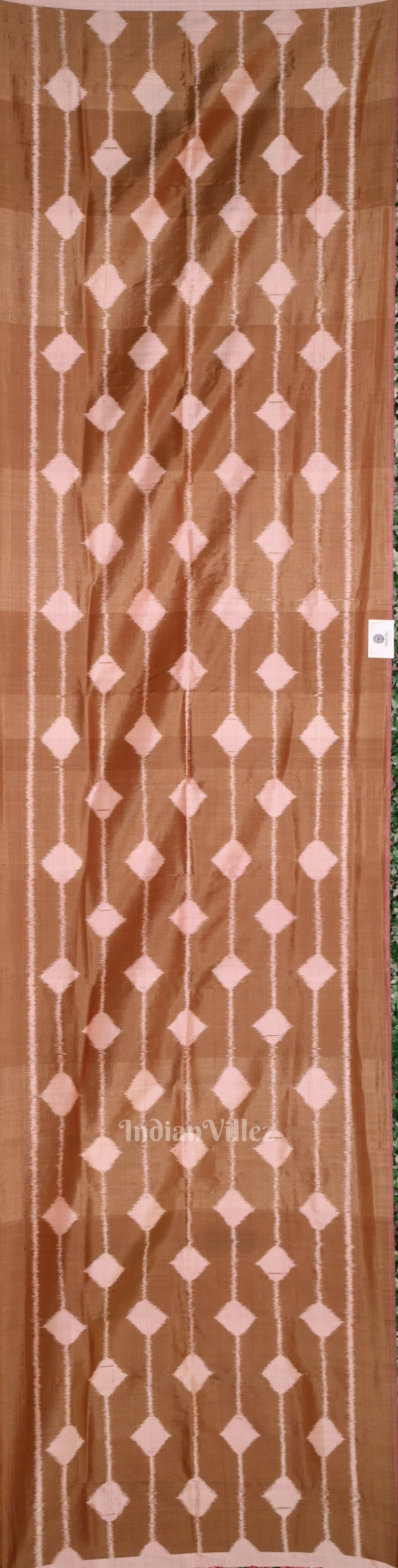 IndianVillèz Dual Tone Odisha Ikat Pure Sambalpuri Silk Stole