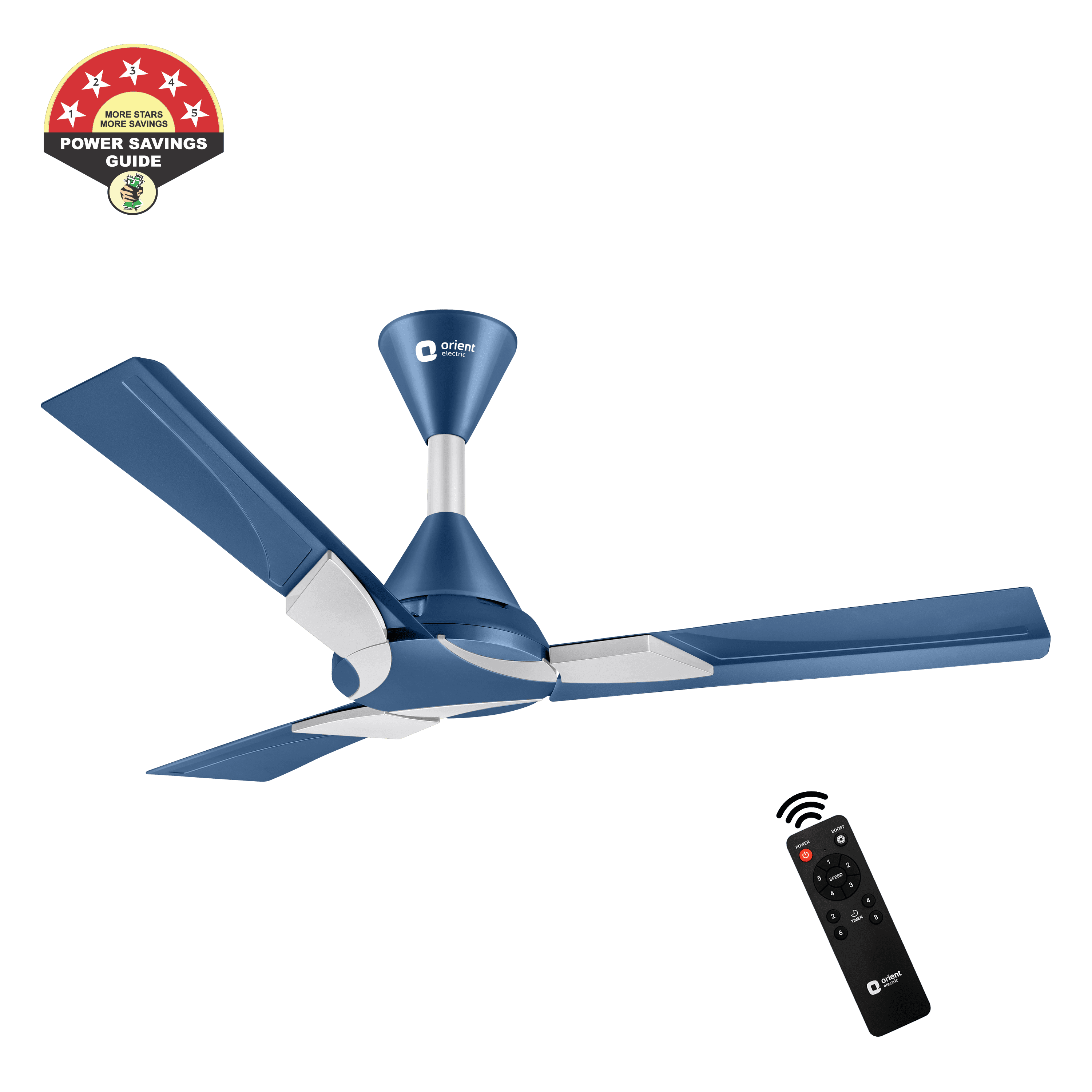 orientelectric Wendy 1200mm 5 Star Rated BLDC Ceiling Fan with Remote