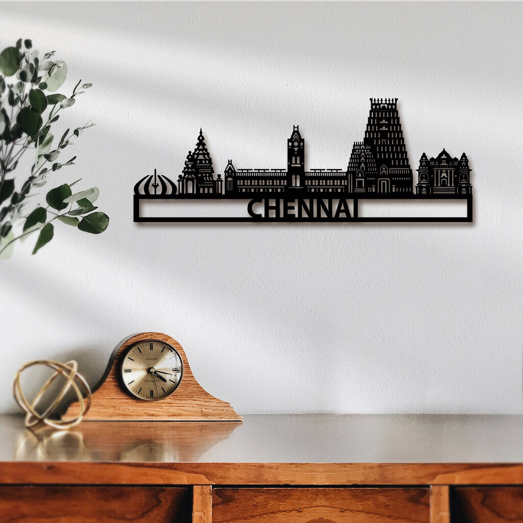 Bigsmall_cc Chennai Skyline Wall Hanging