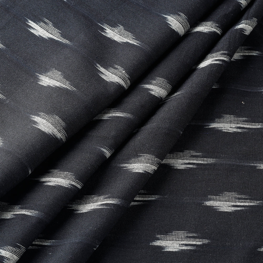 SOUTH KARGHA Black - Pure Cotton Pochampally Ikat Fabric - view 2