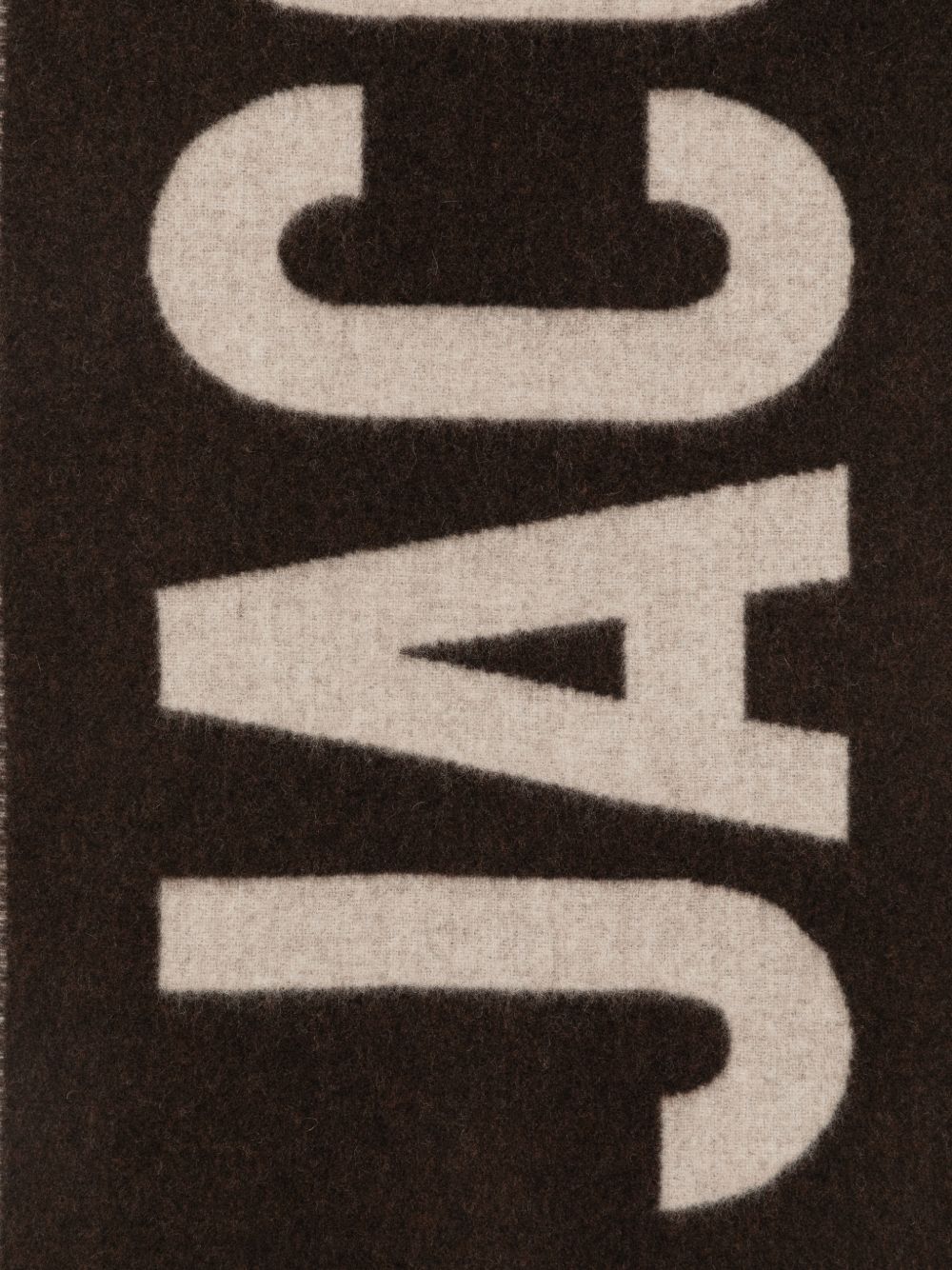 JACQUEMUS Scarfs BROWN – 100% Virgin Wool - view 2