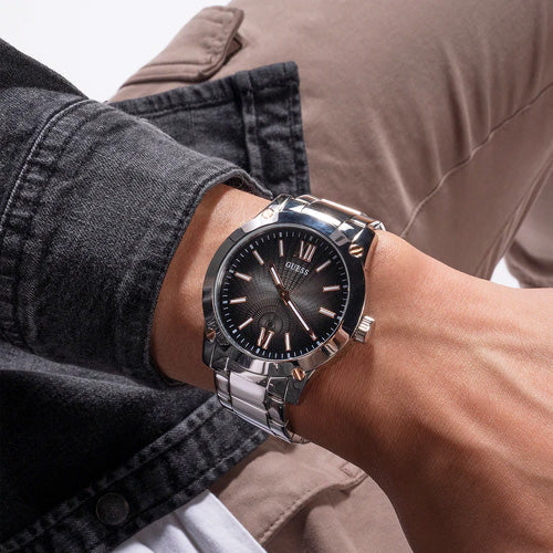 Guess Crescent Gunmetal Dial Men 44mm GW0574G1 - view 4