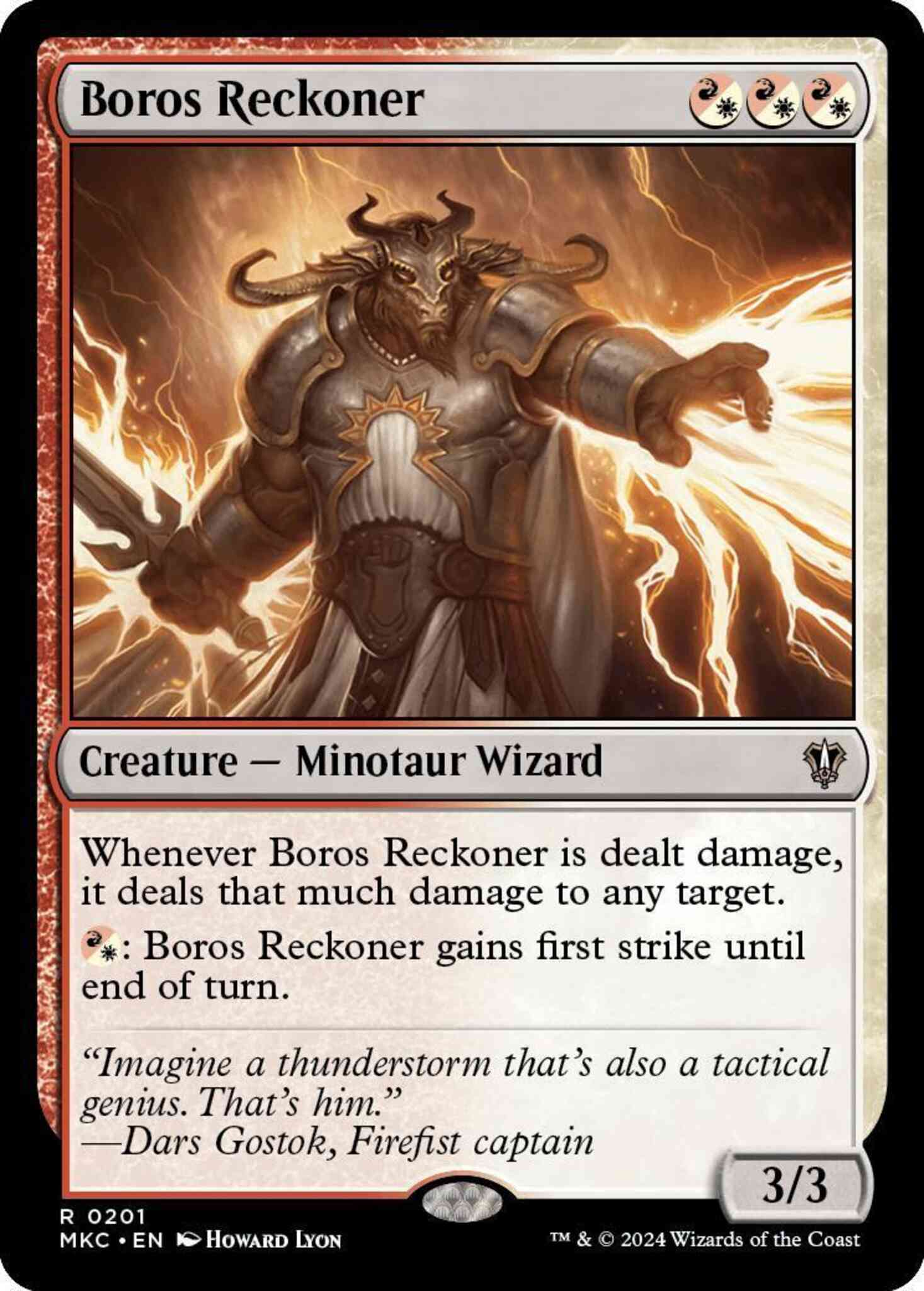 Boros reckoner 201 – Magic Boros Reckoner [201] [Murders at Karlov Manor: Commander] [Non-Foil]
