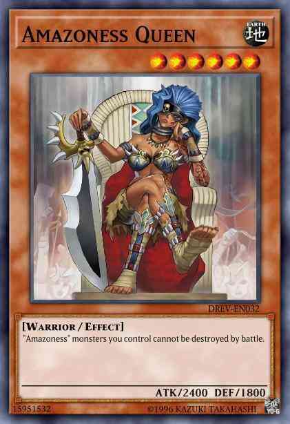 Yu-Gi-Oh! Amazoness Queen - DREV-EN032 - Super Rare - 1st Edition