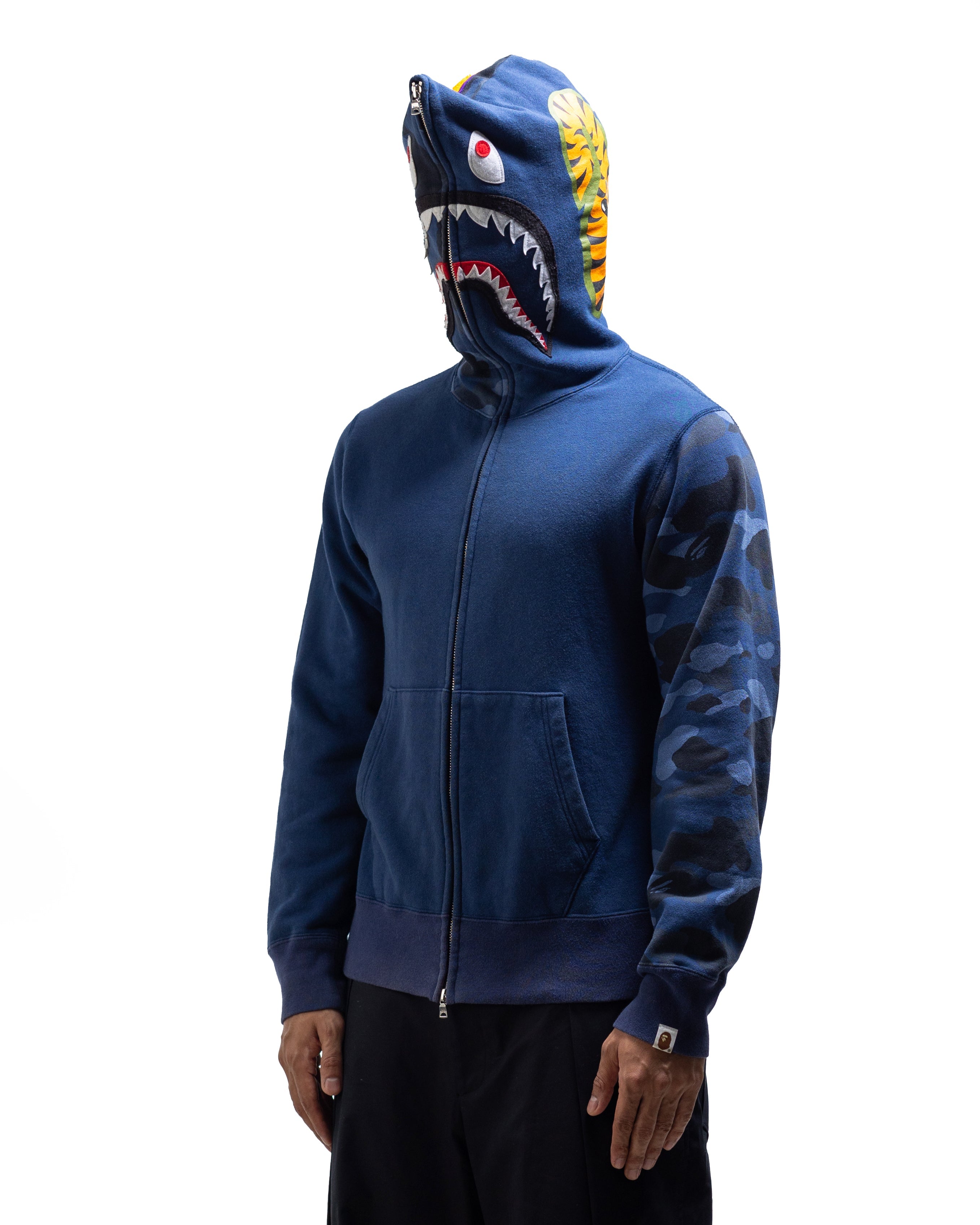 AAPE BY BATHING APE Bape Zip Up Hoodie - Blue - view 2