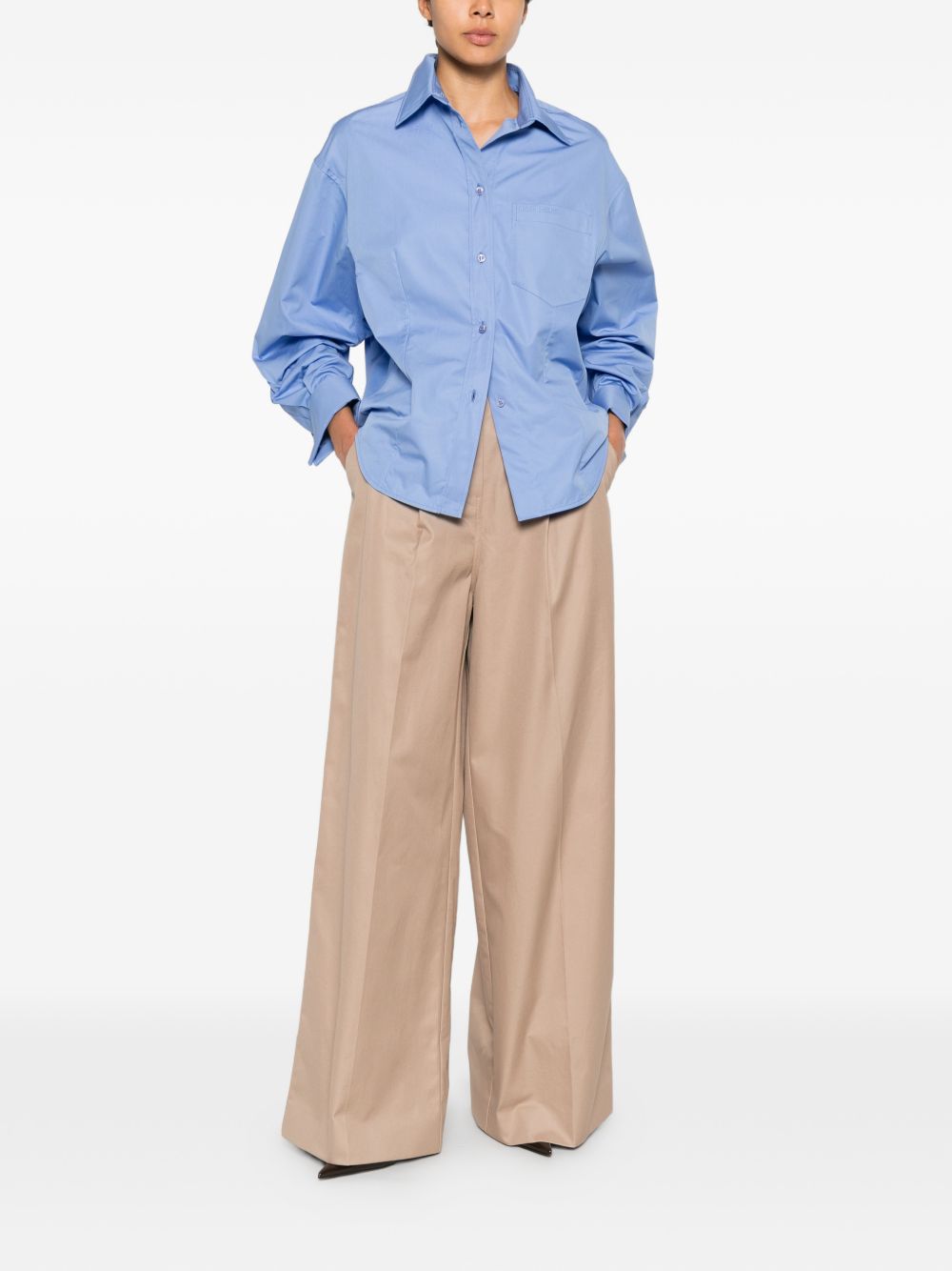 Balenciaga Cotton high-waisted trousers - view 2