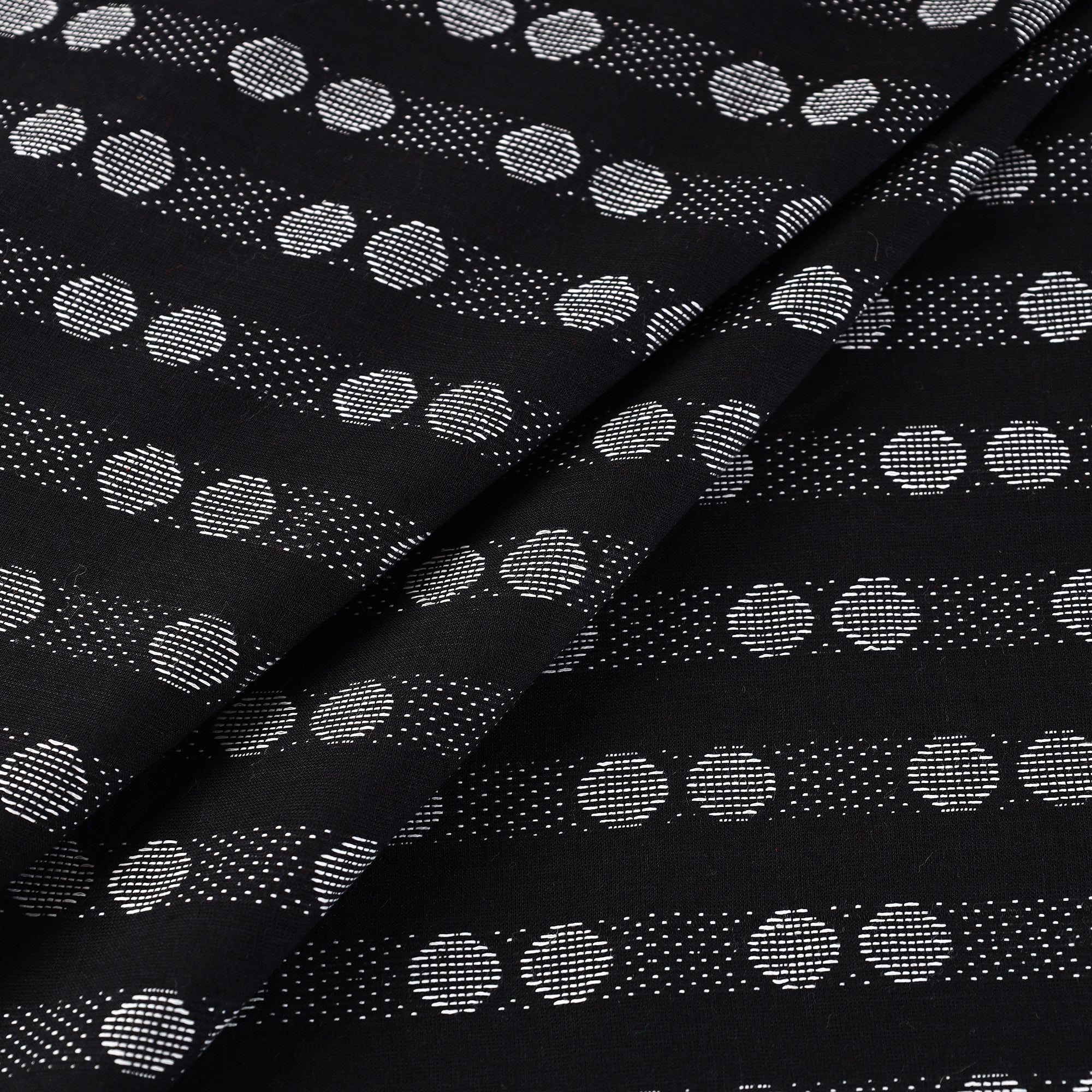 ITOKRI CRAFTS INITIATIVE Black - Prewashed Cotton Jacquard Fabric 11 - view 2