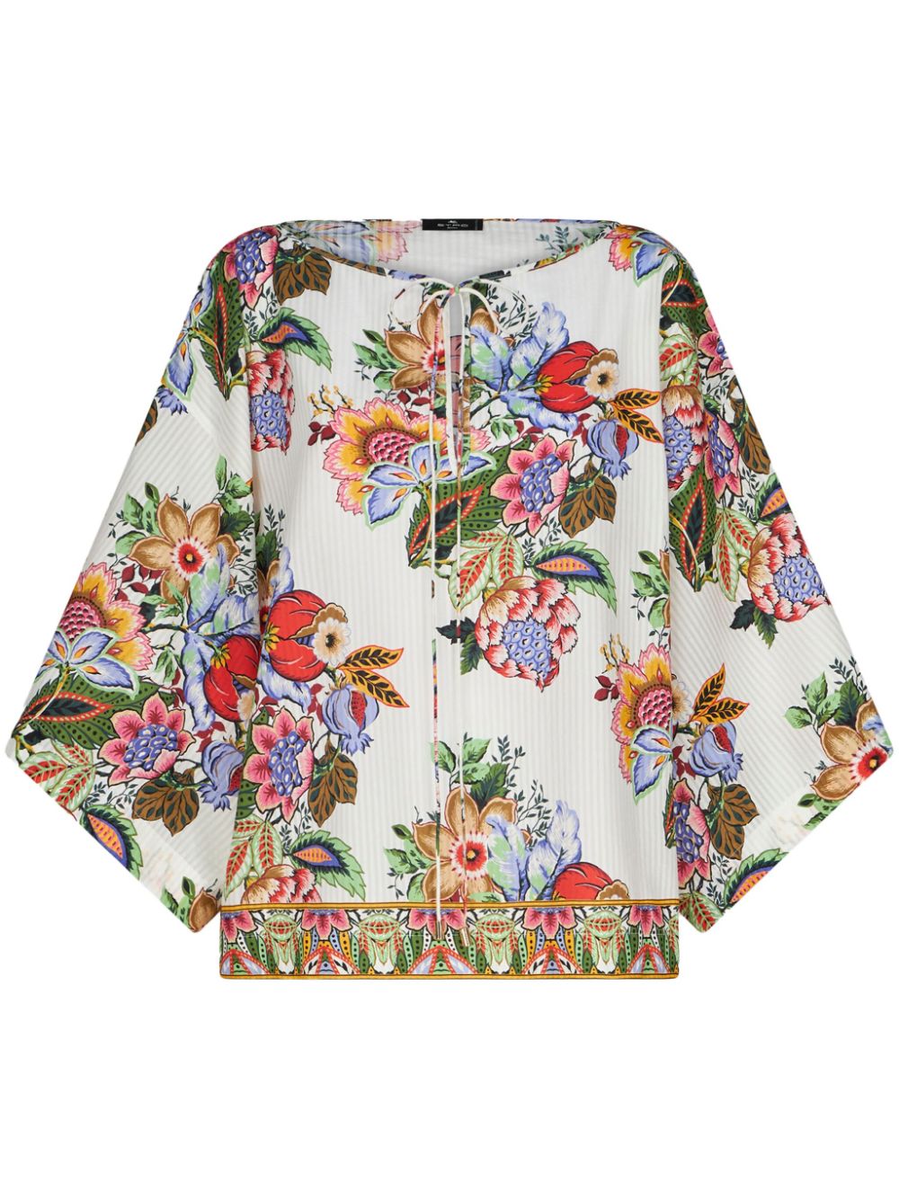 Etro Floral blouse – Cotton 82%, Silk 18%