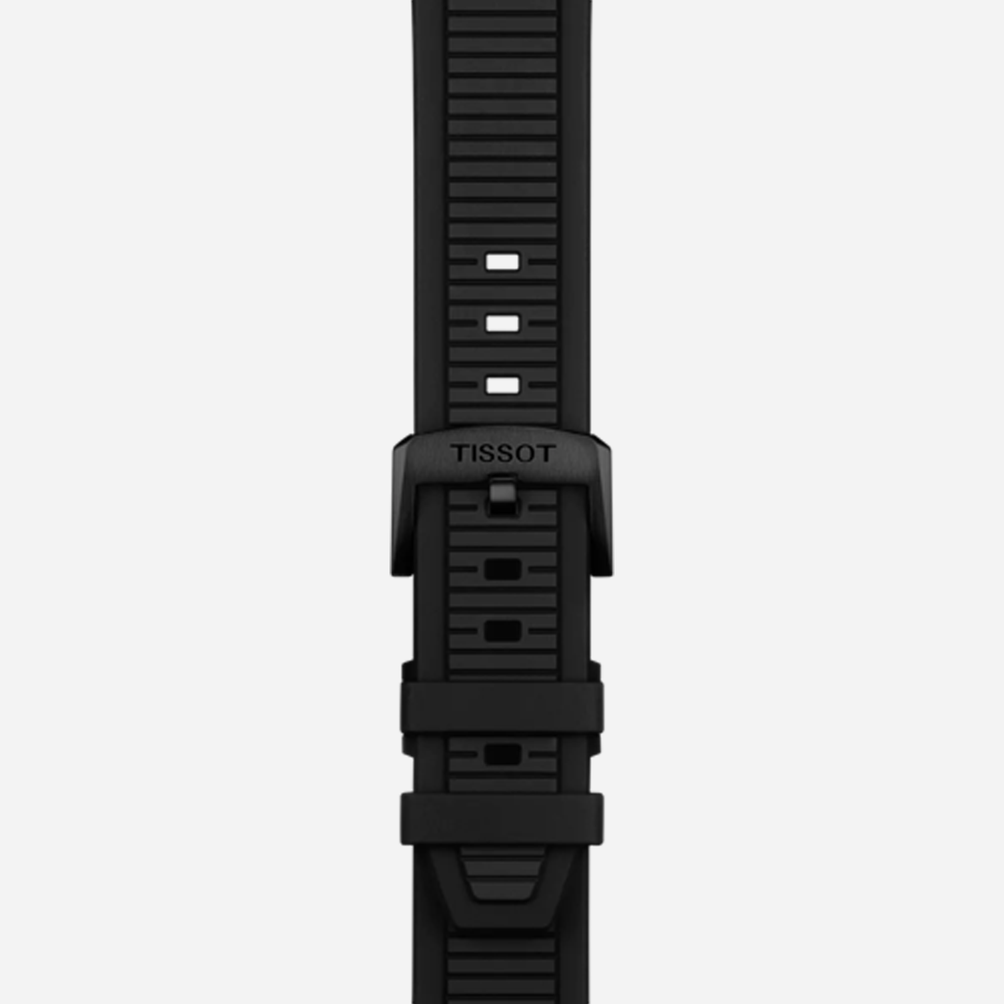 Tissot T-Race Powermatic 80 Automatic 41mm - Black PVD Case, Black Dial with Red Accents, Black Rubber Strap - view 3