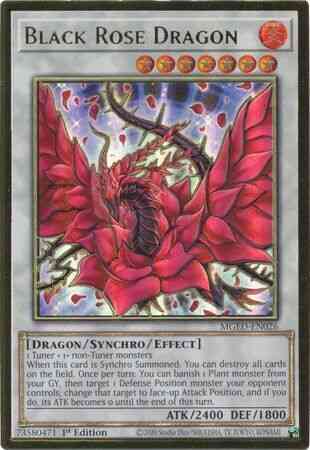 Yu-Gi-Oh! Black Rose Dragon - MGED-EN026 - Premium Gold Rare - 1st Edition
