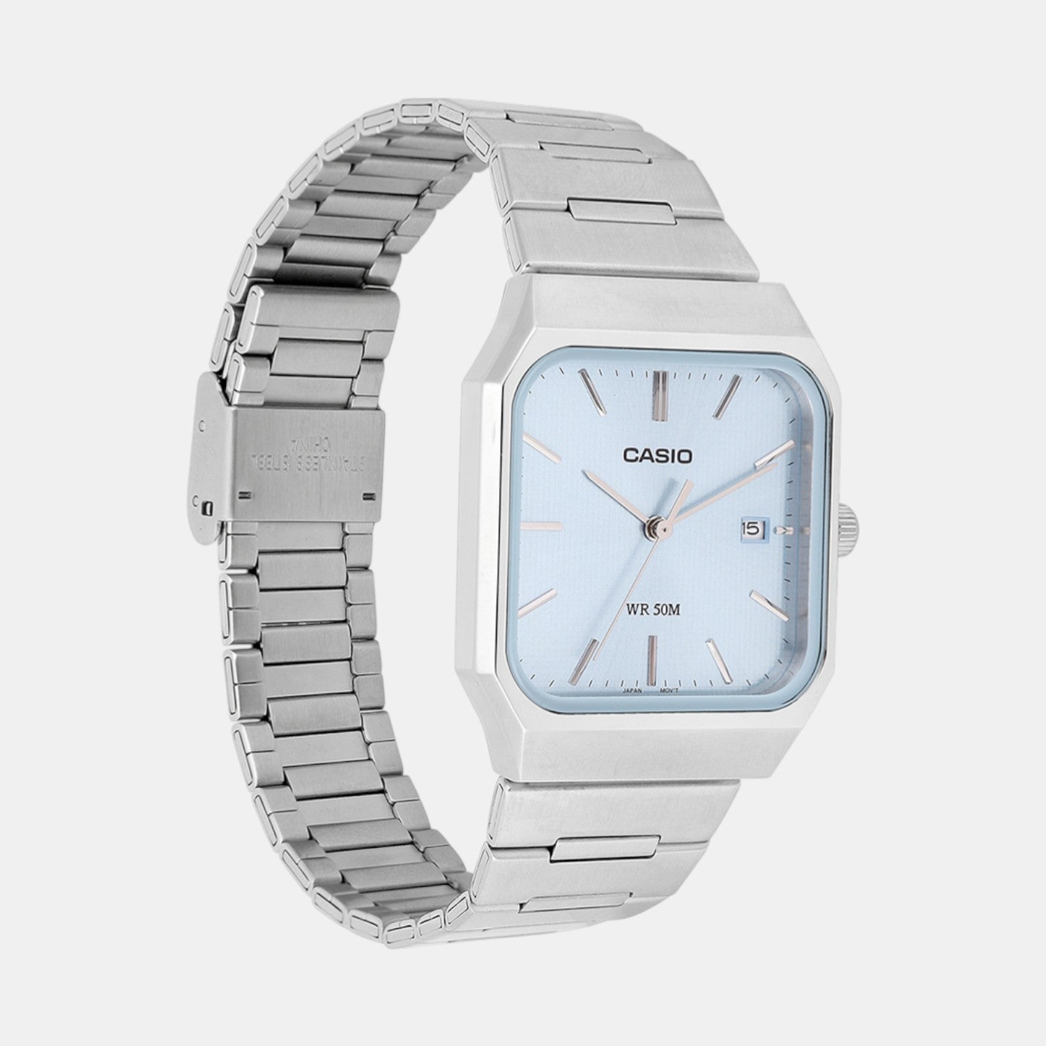 Casio Enticer Men Quartz Sky Blue Dial Analog Stainless Steel Watch A2467 - view 2