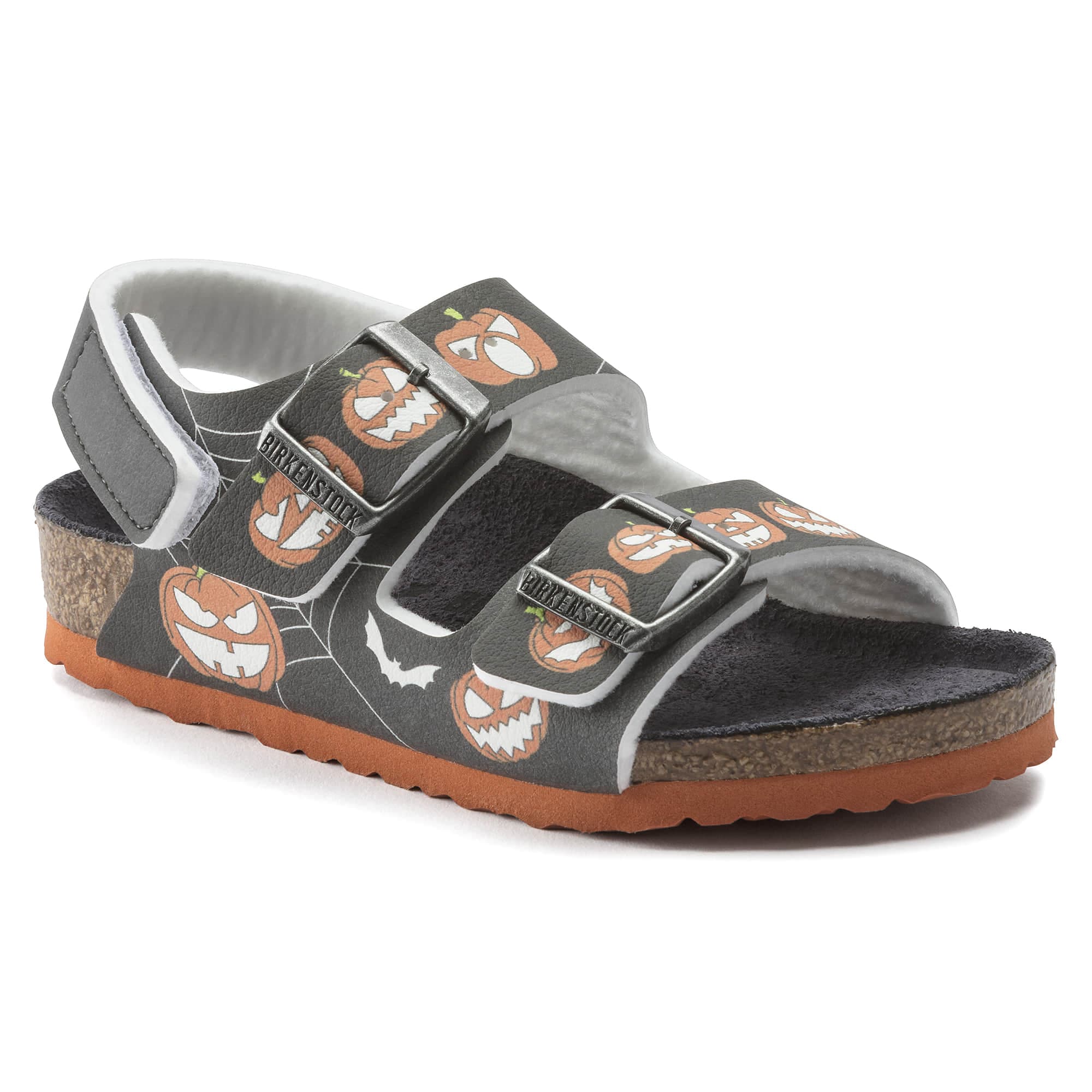 Birkenstock Milano Kids Birko-Flor – Black Black/Halloween Pumpkin Black - view 6